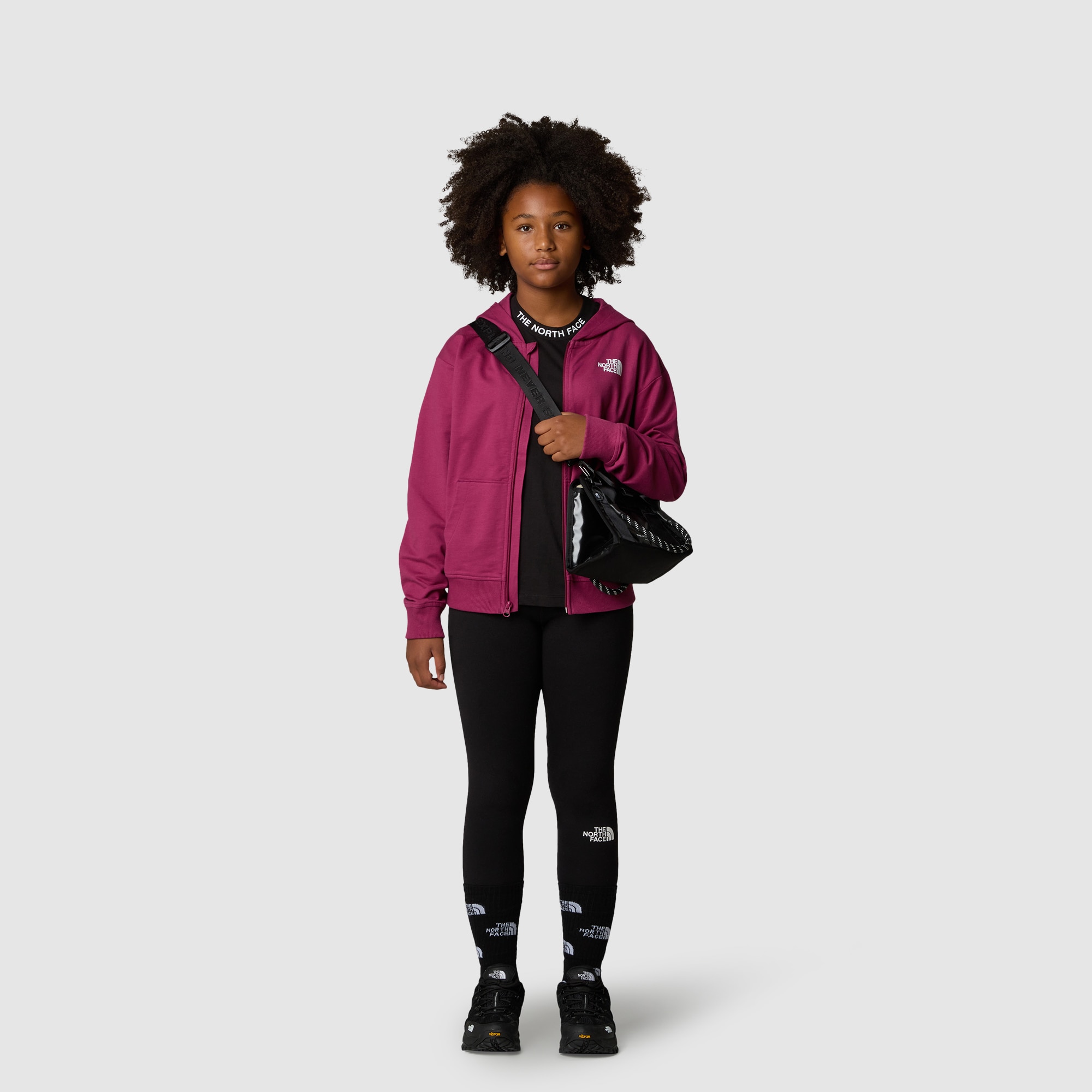 Sudaderade niños Oversized The North Face - Morado Morado-2