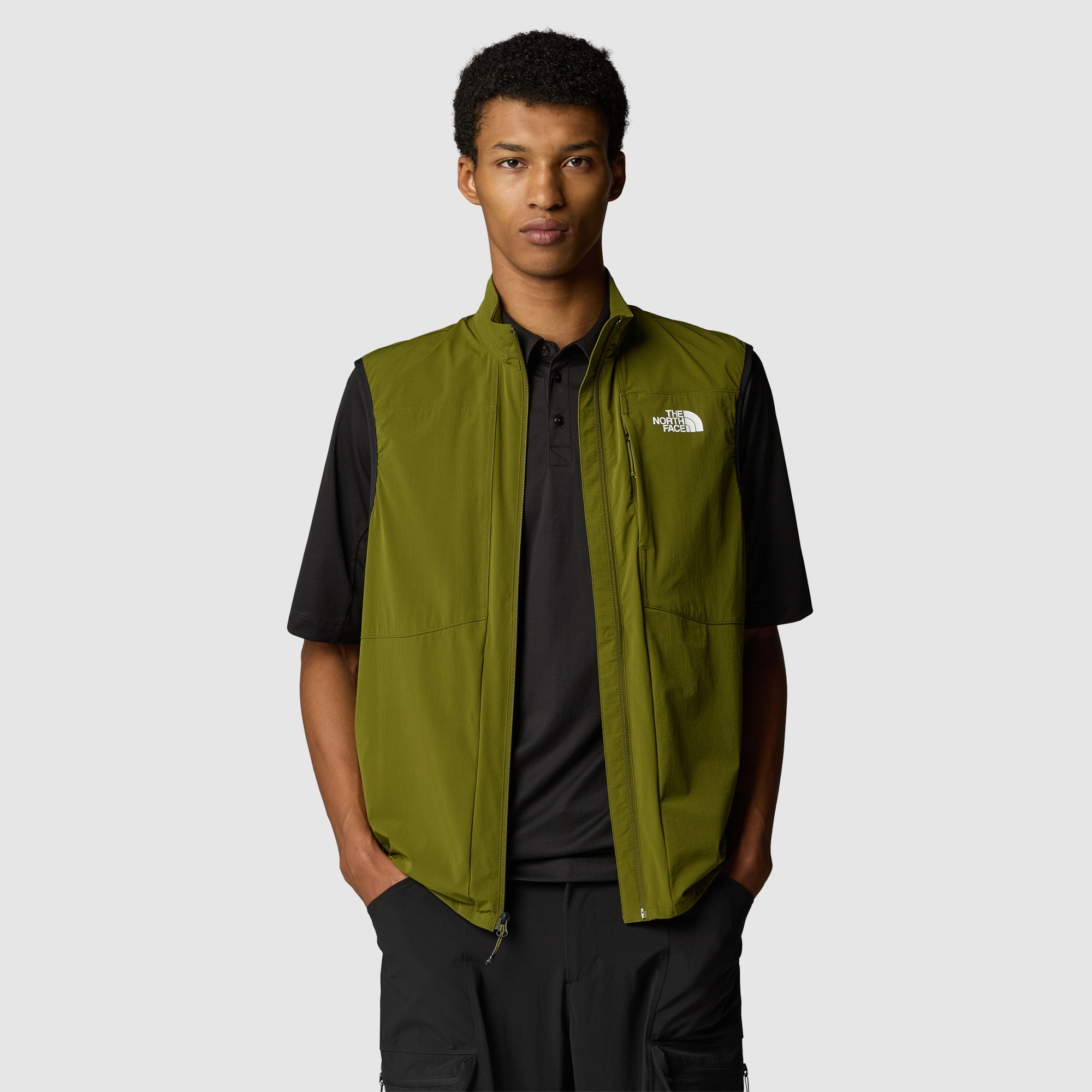 Chaleco plegable para hombre Packable The North Face - Verde Oliva Verde Oliva-4