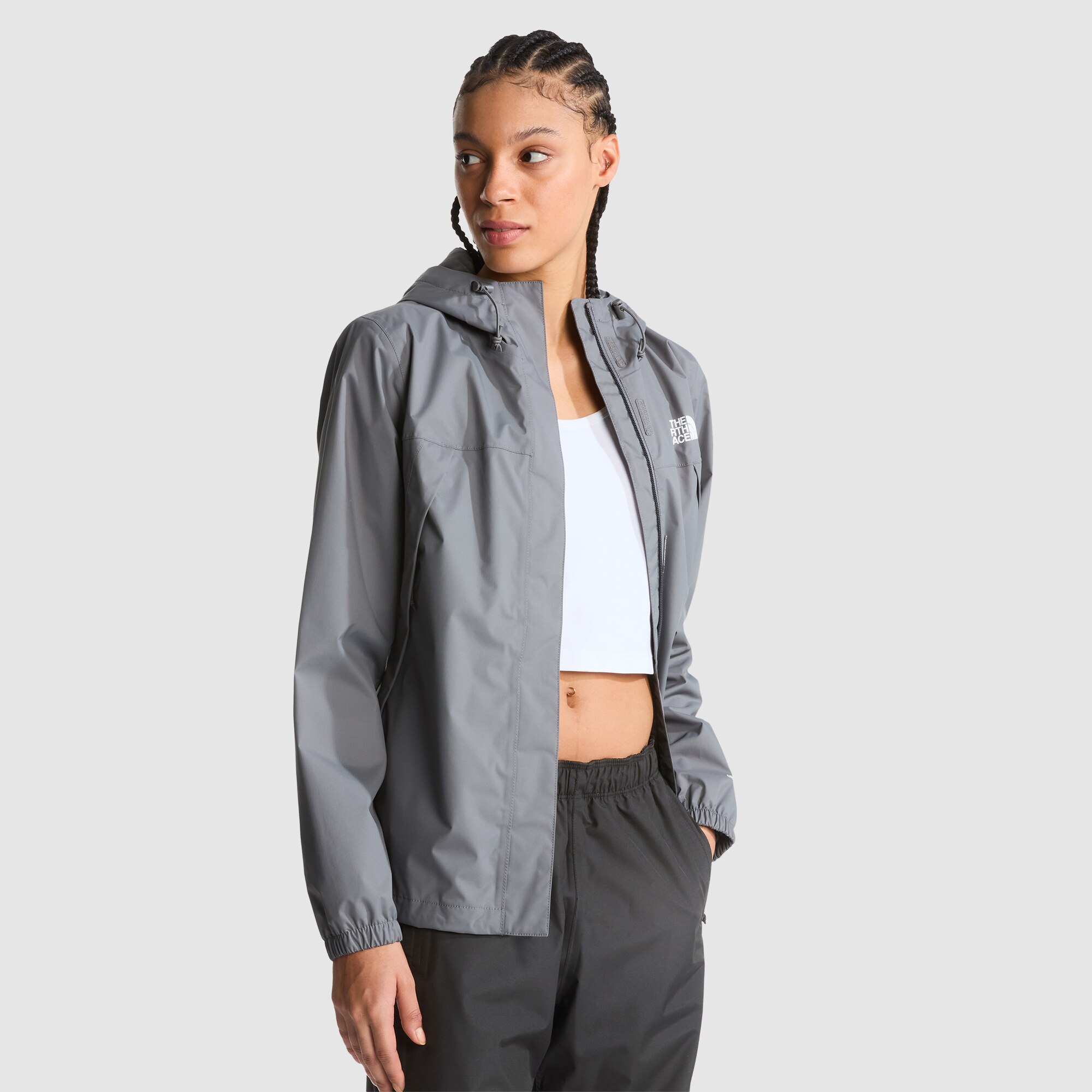 Chaqueta impermeable para mujer Antora The North Face - Gris Gris-5