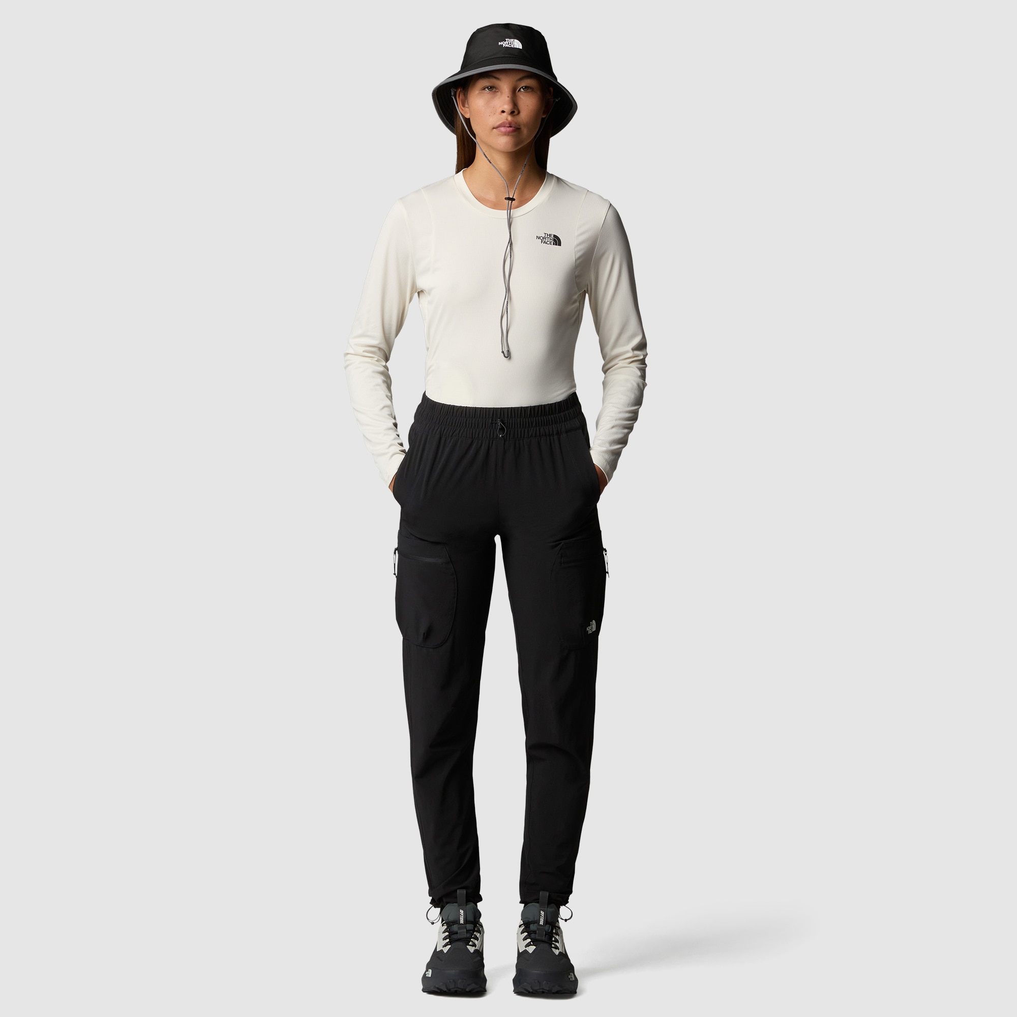Pantalón de chándal plegable recto de corte regular para mujer Packable The North Face - Negro Negro-2