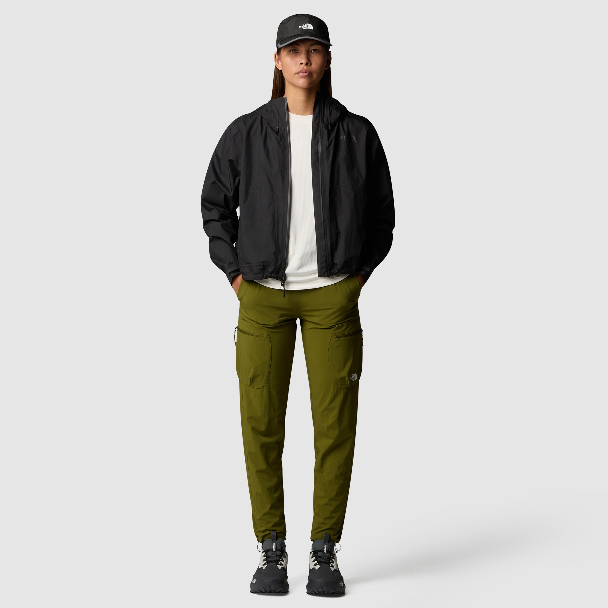 Pantalón de chándal plegable recto de corte regular para mujer Packable The North Face - Verde Oliva Verde Oliva-2