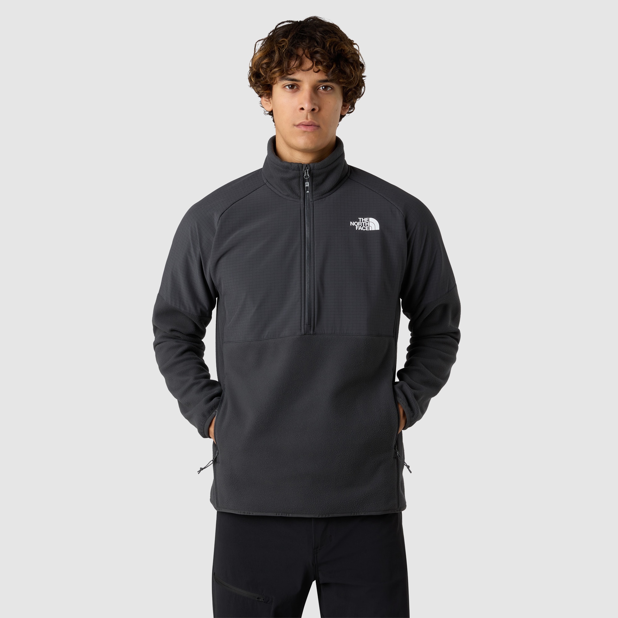 Imagen 0 de Forro polar de peso grueso con media cremallera de hombre Glacier The North Face Gris