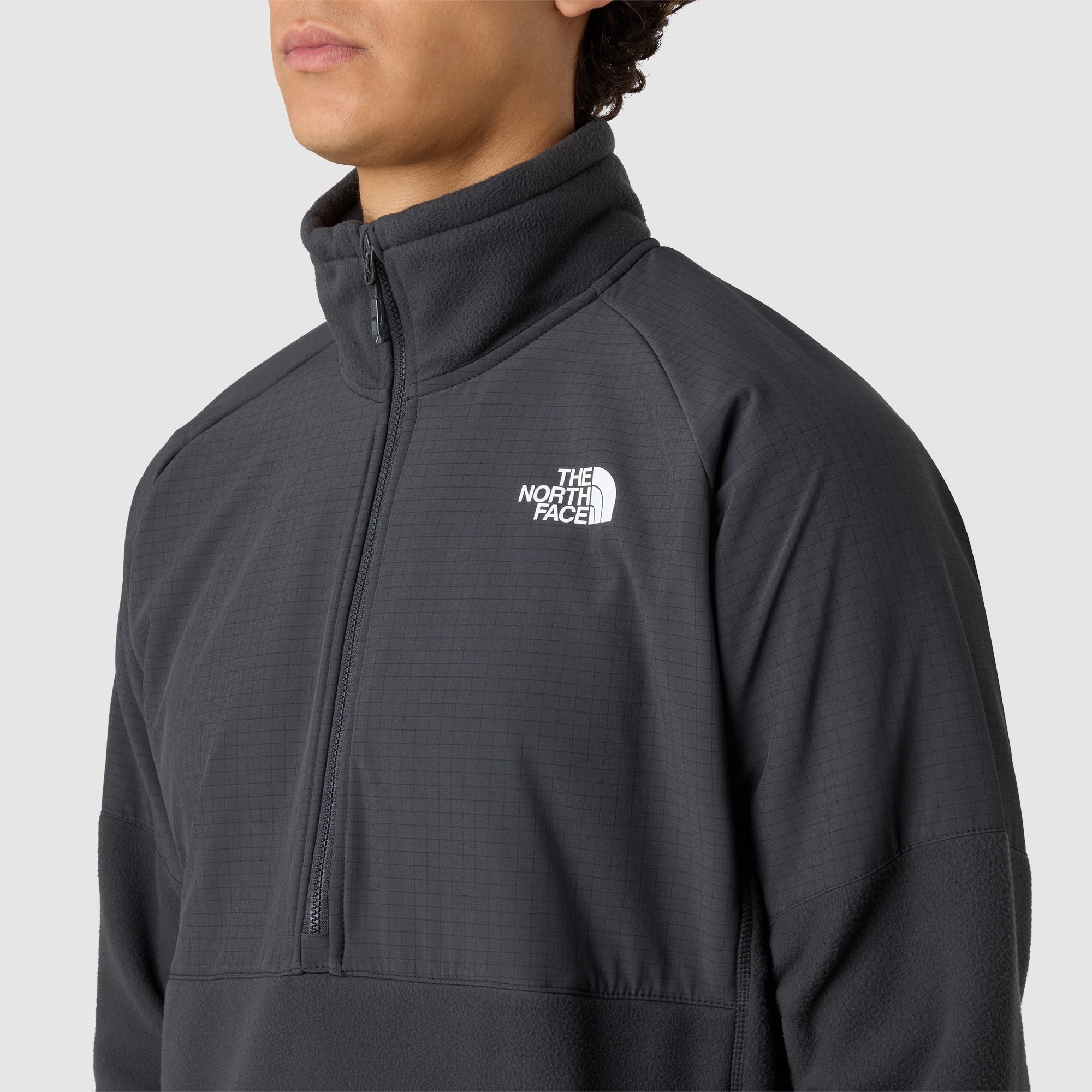 Forro polar de peso grueso con media cremallera de hombre Glacier The North Face - Gris Gris-4