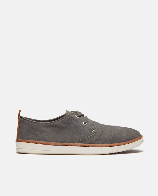 Imagen 0 de Zapatillas de lona con cordones Hookset de hombre en verde oscuro