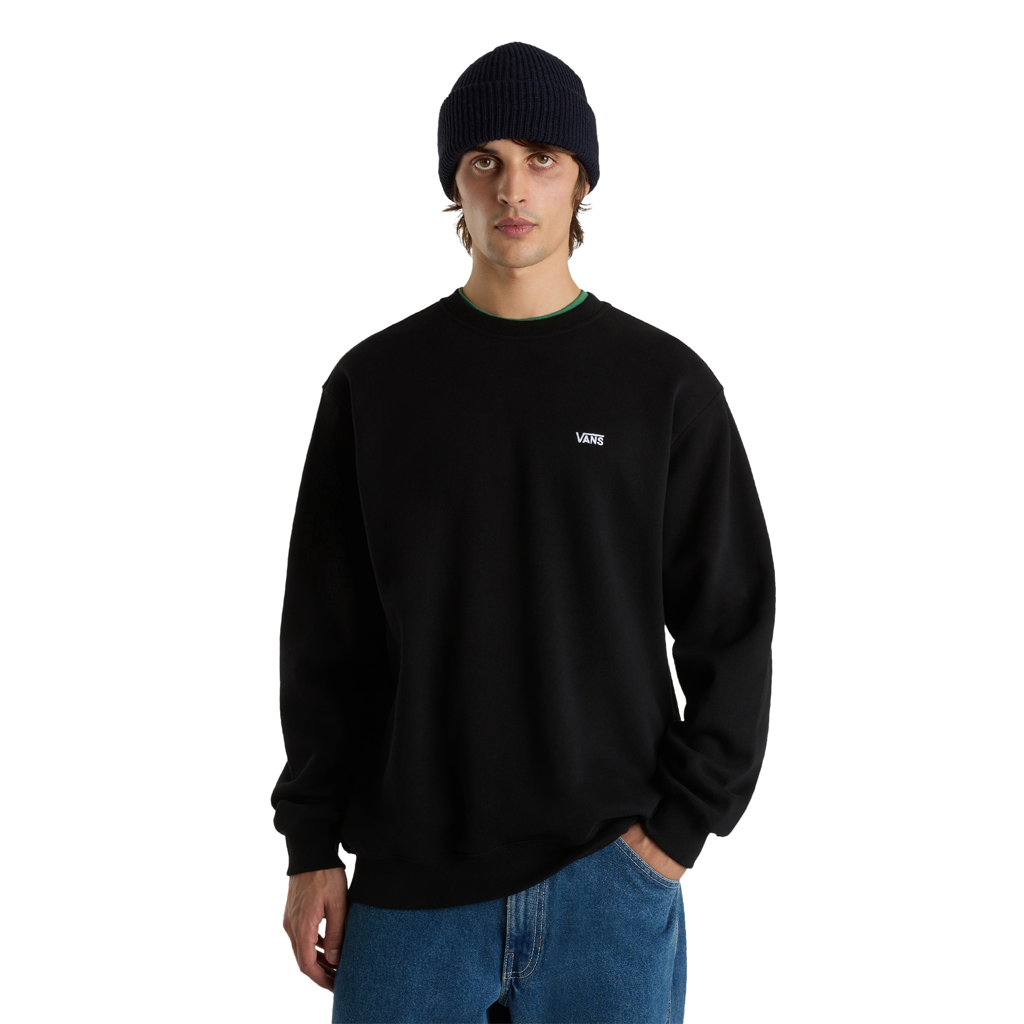 Sudadera de hombre Left Chest II Crew Vans - Negro Negro-3
