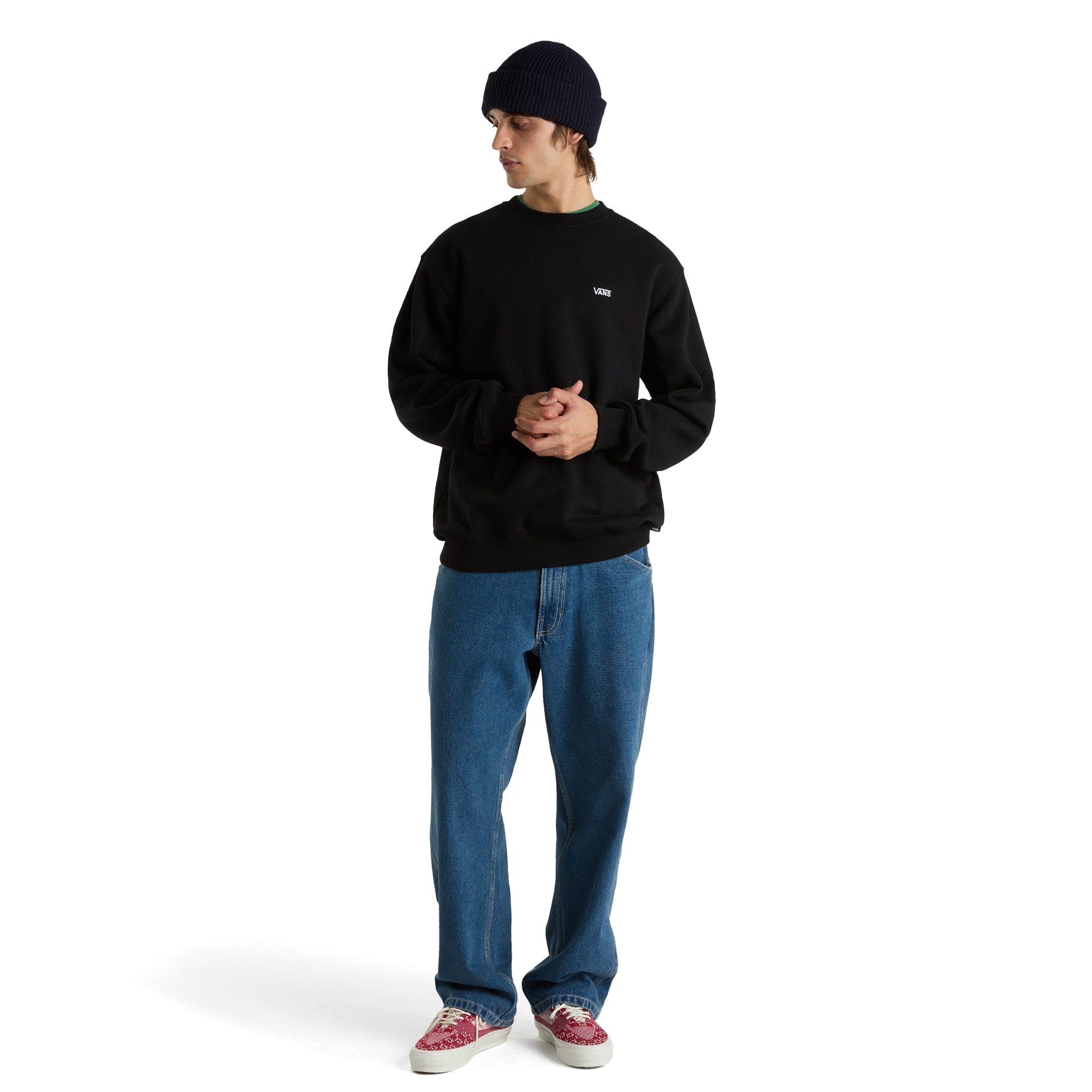 Sudadera de hombre Left Chest II Crew Vans - Negro Negro-4
