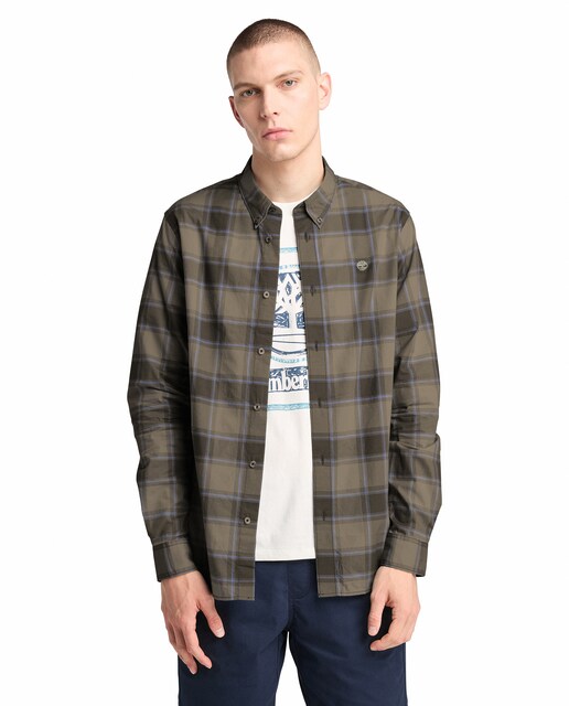 Imagen 0 de Camisa de cuadros de hombre regular manga larga