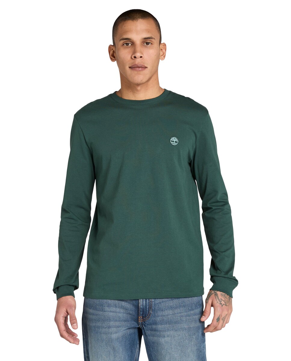 Timberland Camiseta Gris Oscuro Hombre Camiseta De Hombre De Manga