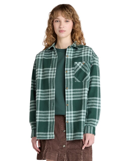 Imagen 0 de Camisa de mujer de Franela con Bolsillo