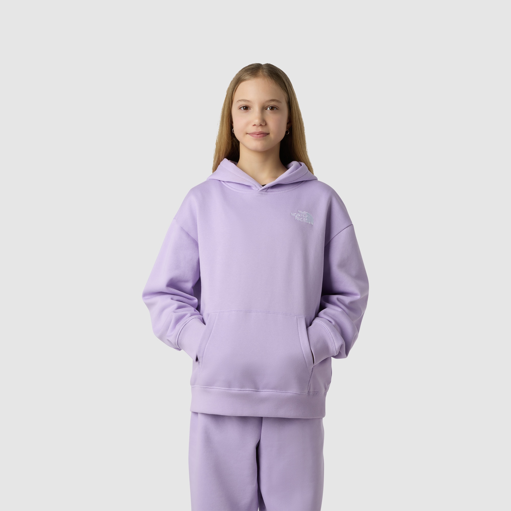 Sudadera holgada con capucha de niños Essential The North Face - Morado Morado-1