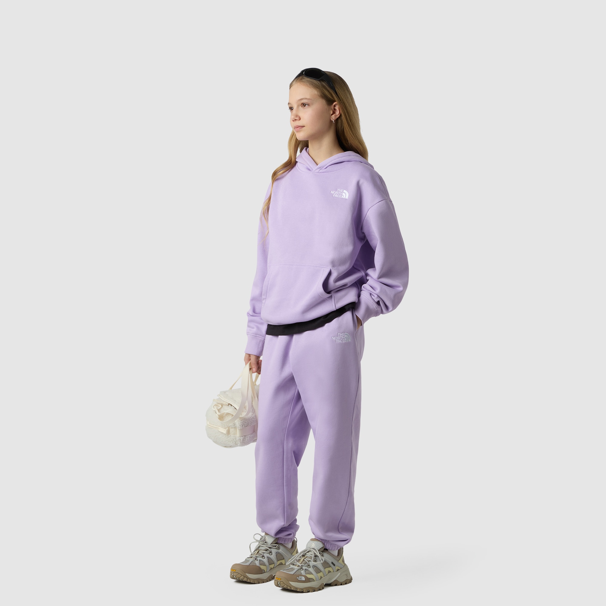 Sudadera holgada con capucha de niños Essential The North Face - Morado Morado-2