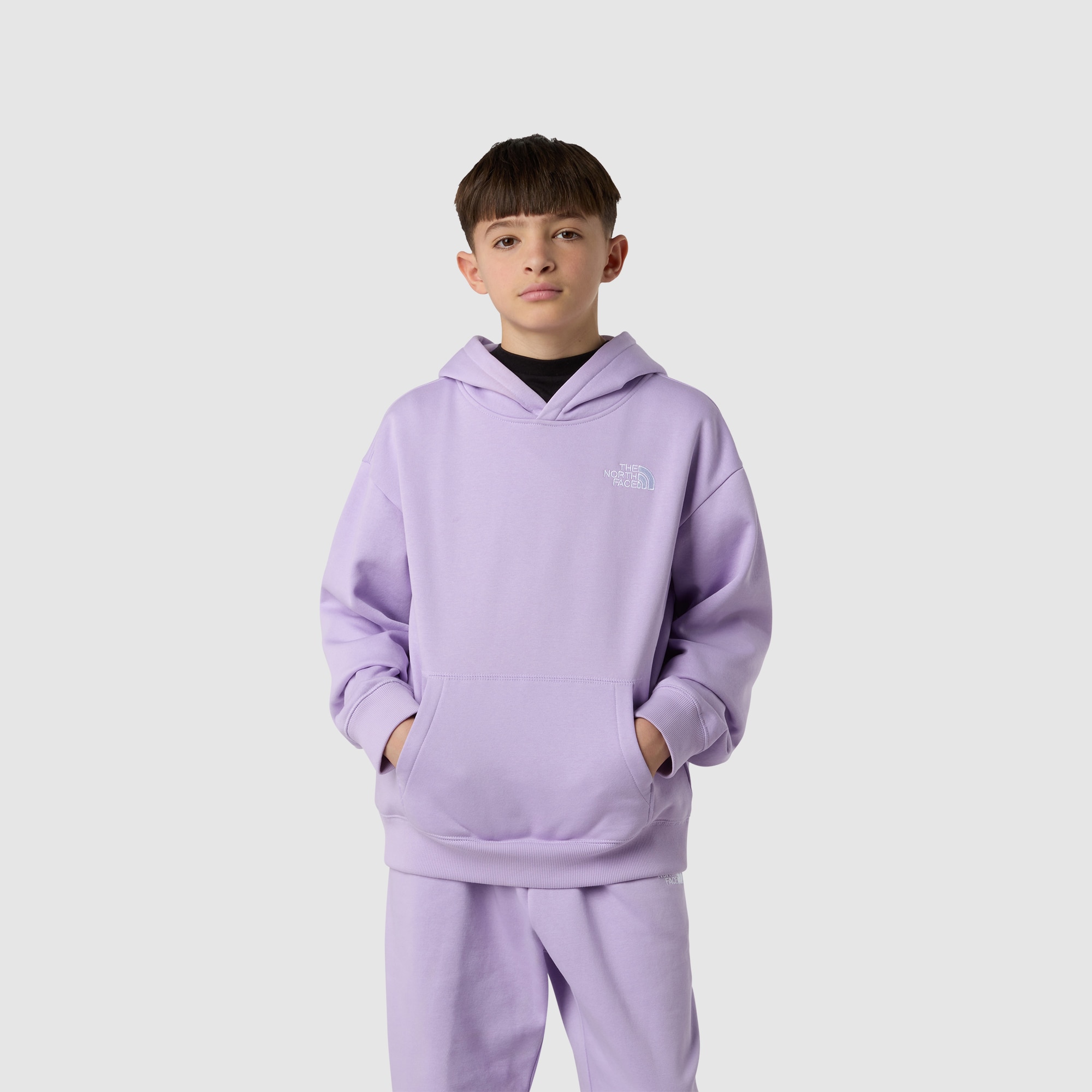 Sudadera holgada con capucha de niños Essential The North Face - Morado Morado-3
