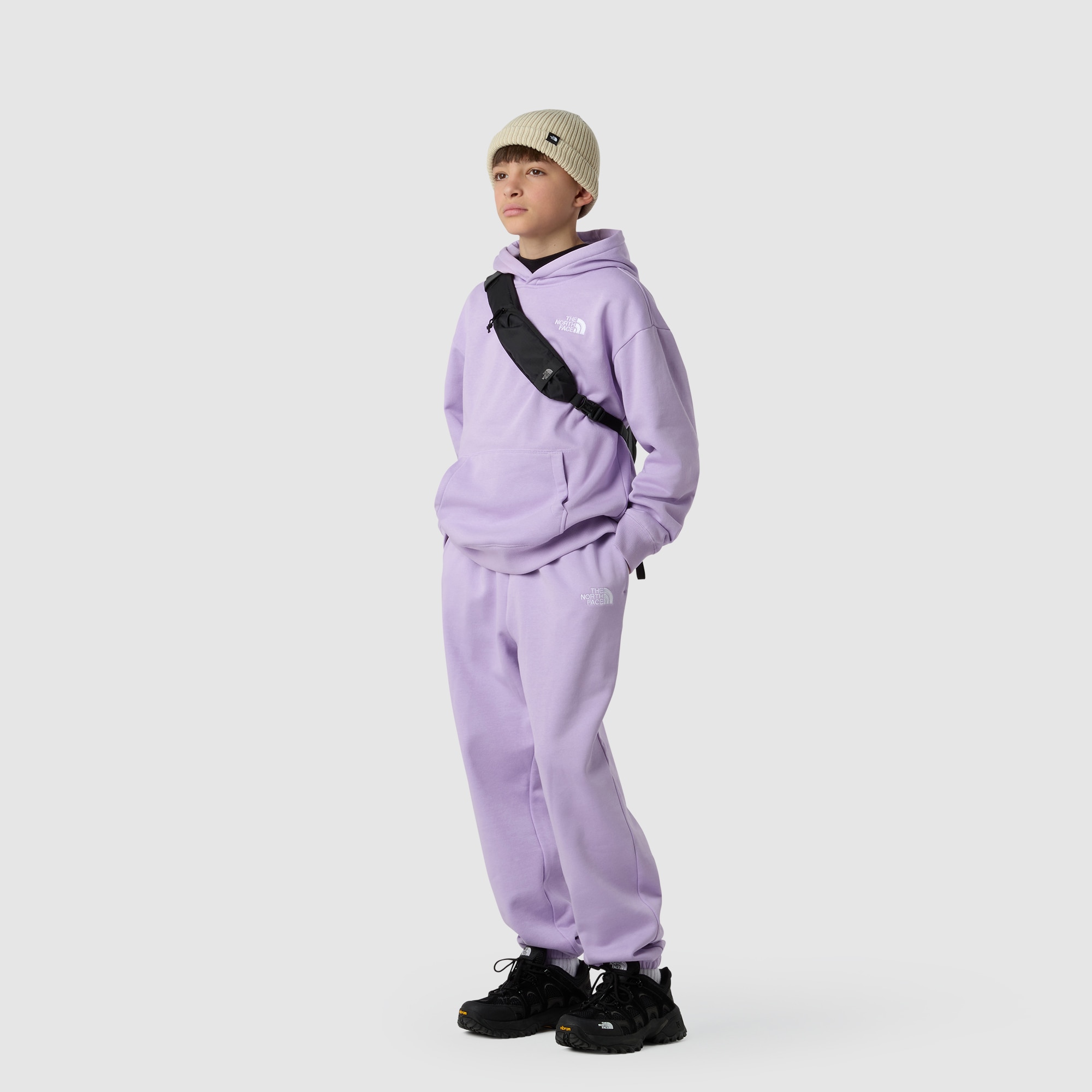 Sudadera holgada con capucha de niños Essential The North Face - Morado Morado-4