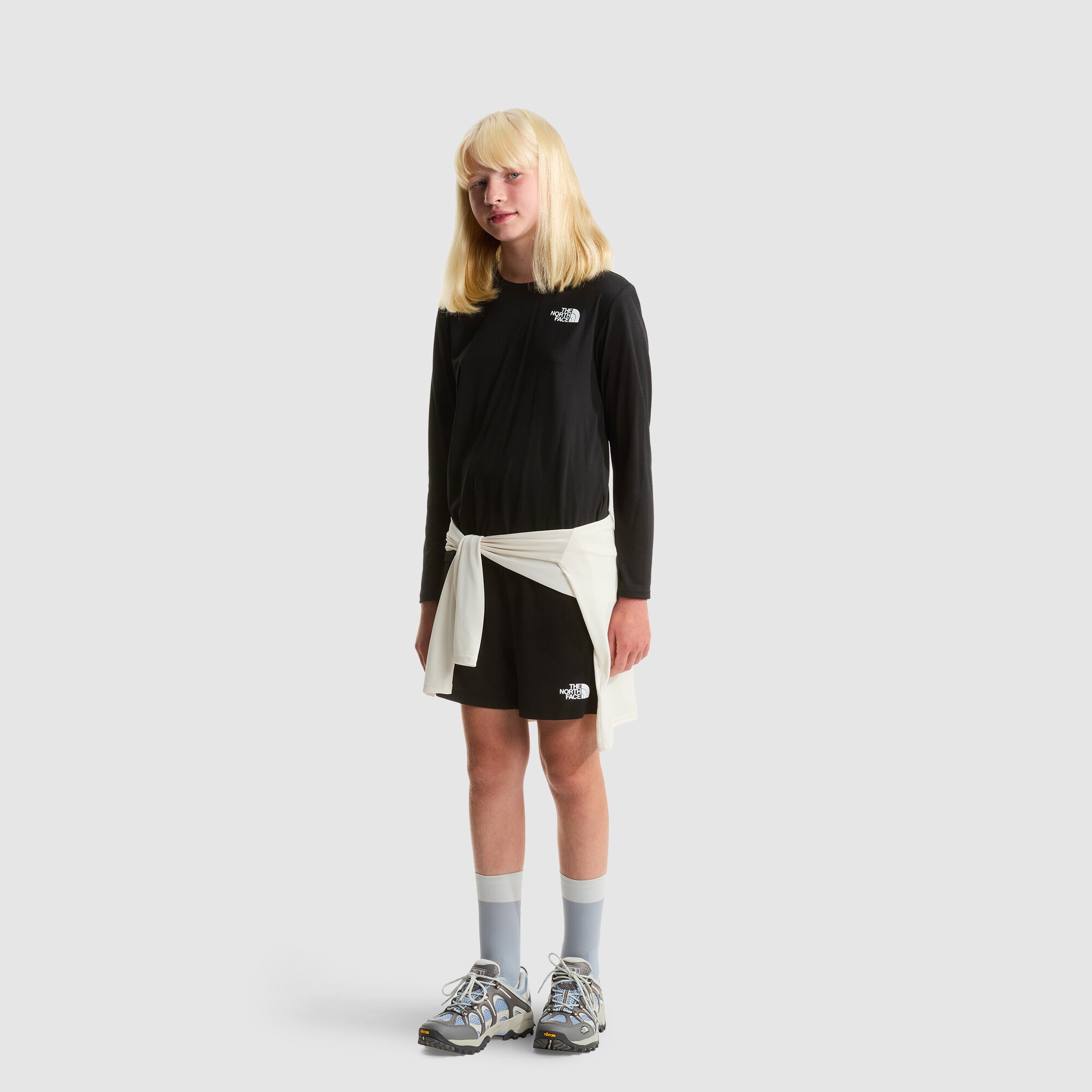Camiseta de manga larga 24/7 de niños The North Face - Negro Negro-2