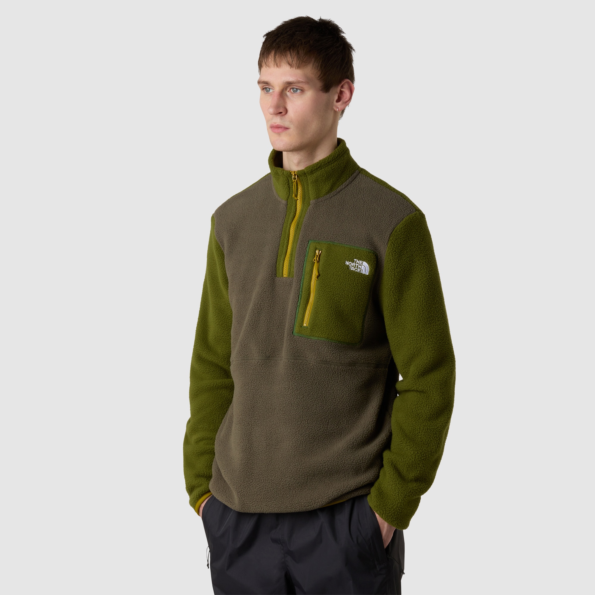 Imagen 1 de Chaqueta polar con cremallera de 1/4 para hombre Yumiori The North Face Marrón