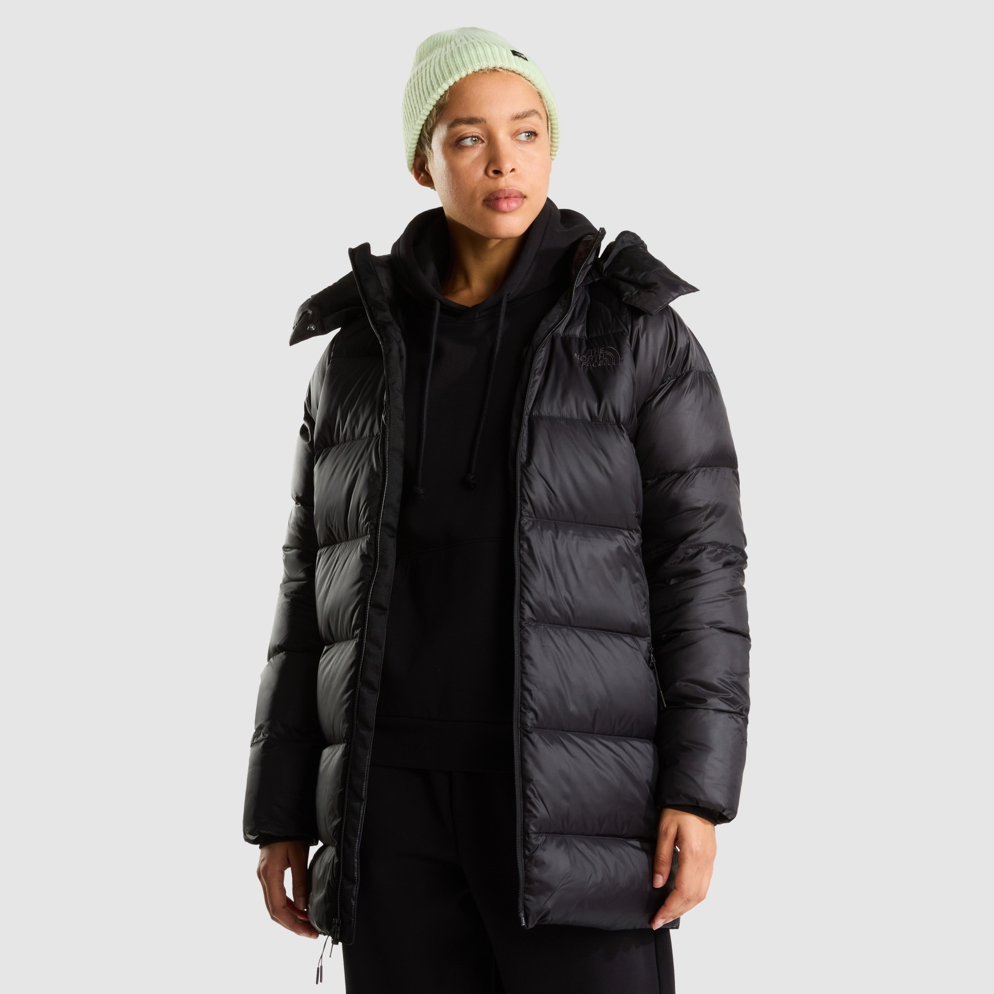 Chaqueta de plumón con capucha para mujer Hydrenalite City The North Face - Negro Negro-4