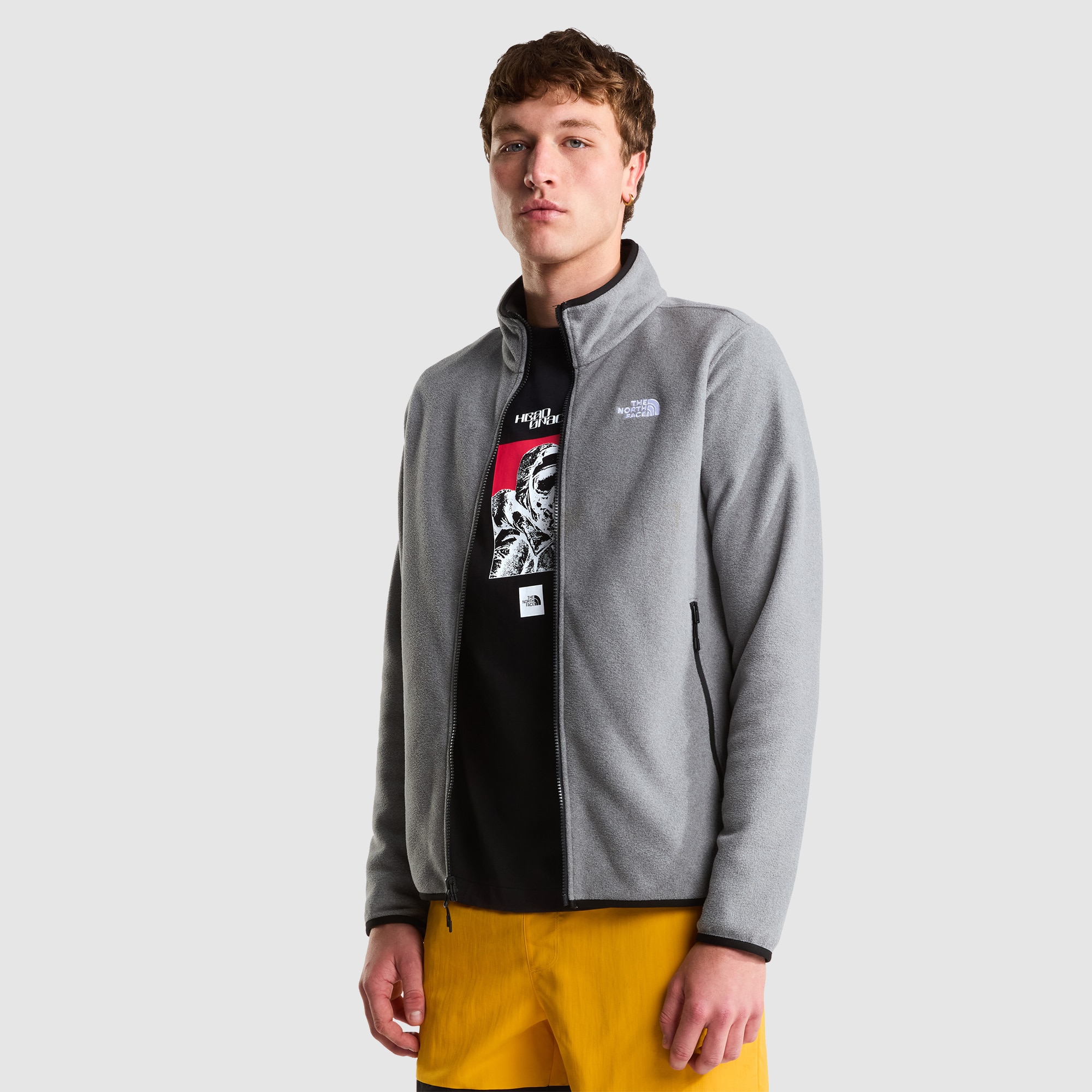 Forro polar con cremallera integral de hombre Glacier The North Face - Gris Gris-5