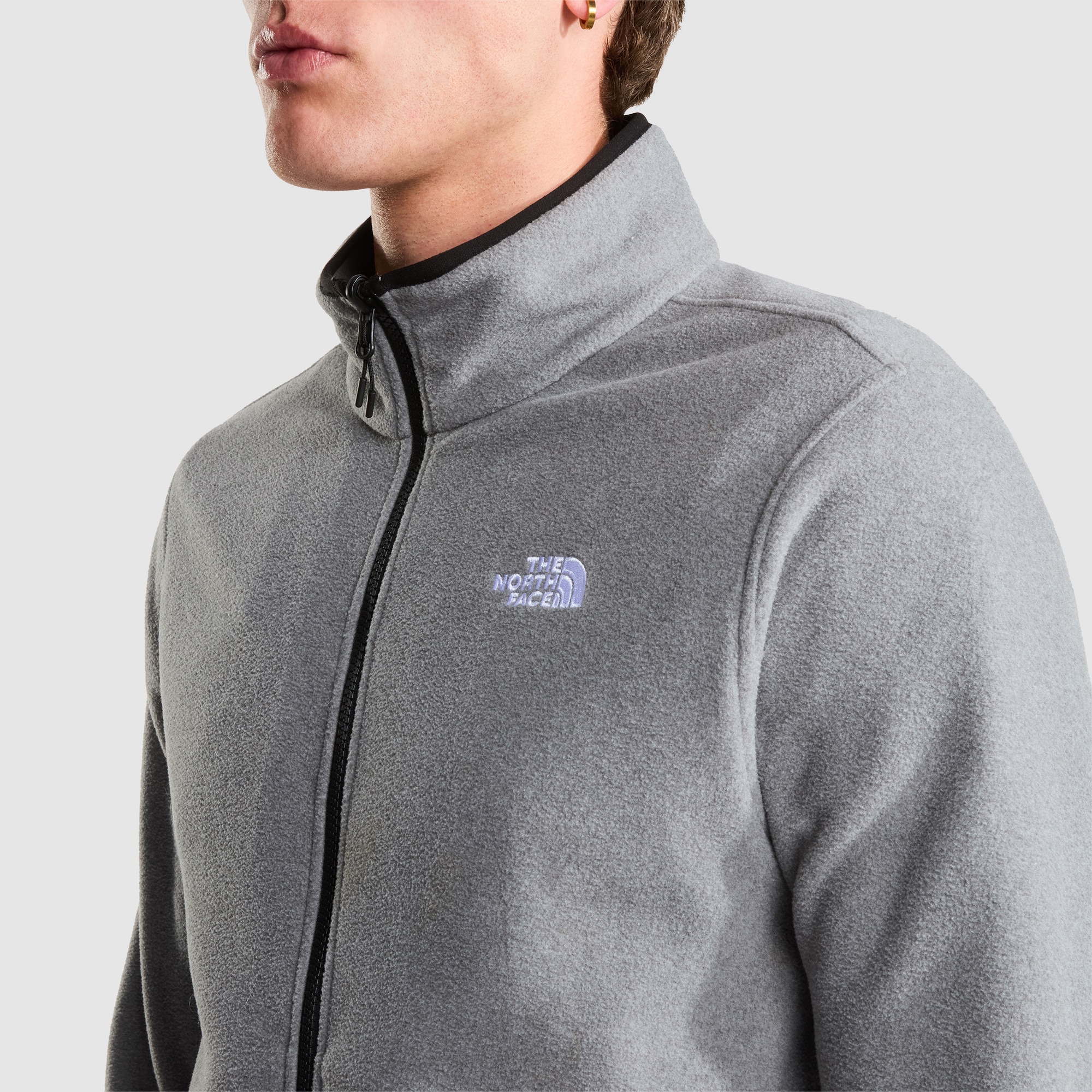 Forro polar con cremallera integral de hombre Glacier The North Face - Gris Gris-6