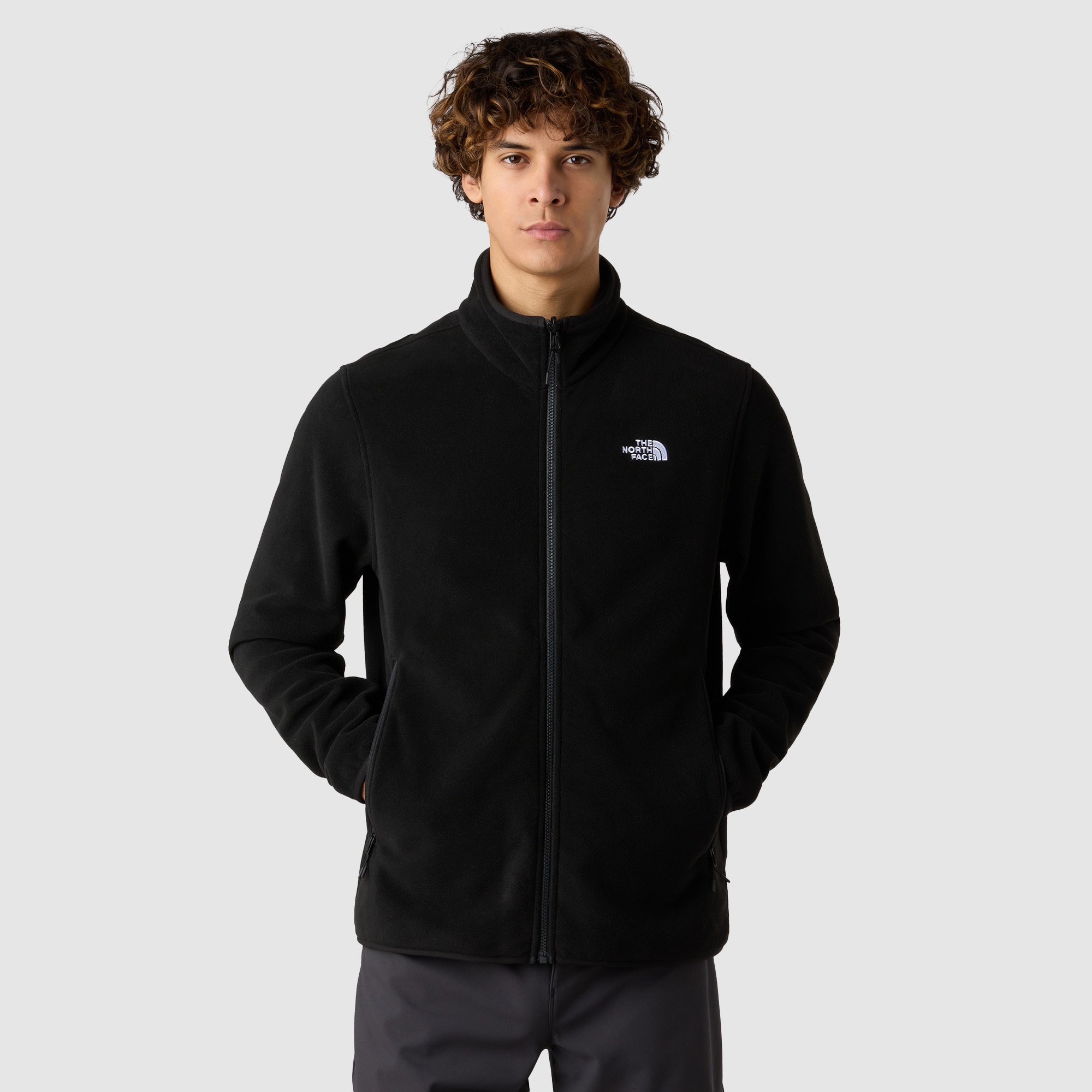 Imagen 0 de Forro polar con cremallera integral para hombre Glacier The North Face Negro
