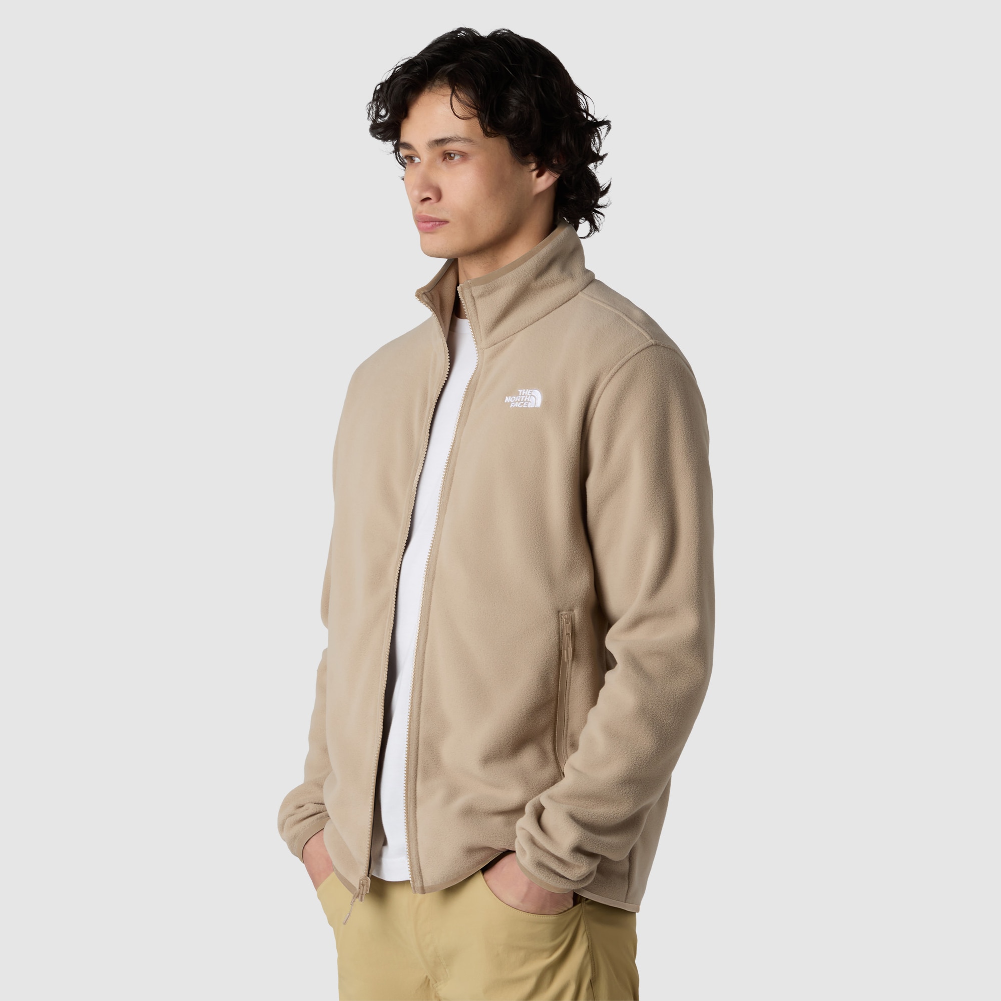 Imagen 4 de Forro polar con cremallera integral de hombre Glacier The North Face - Beige Beige