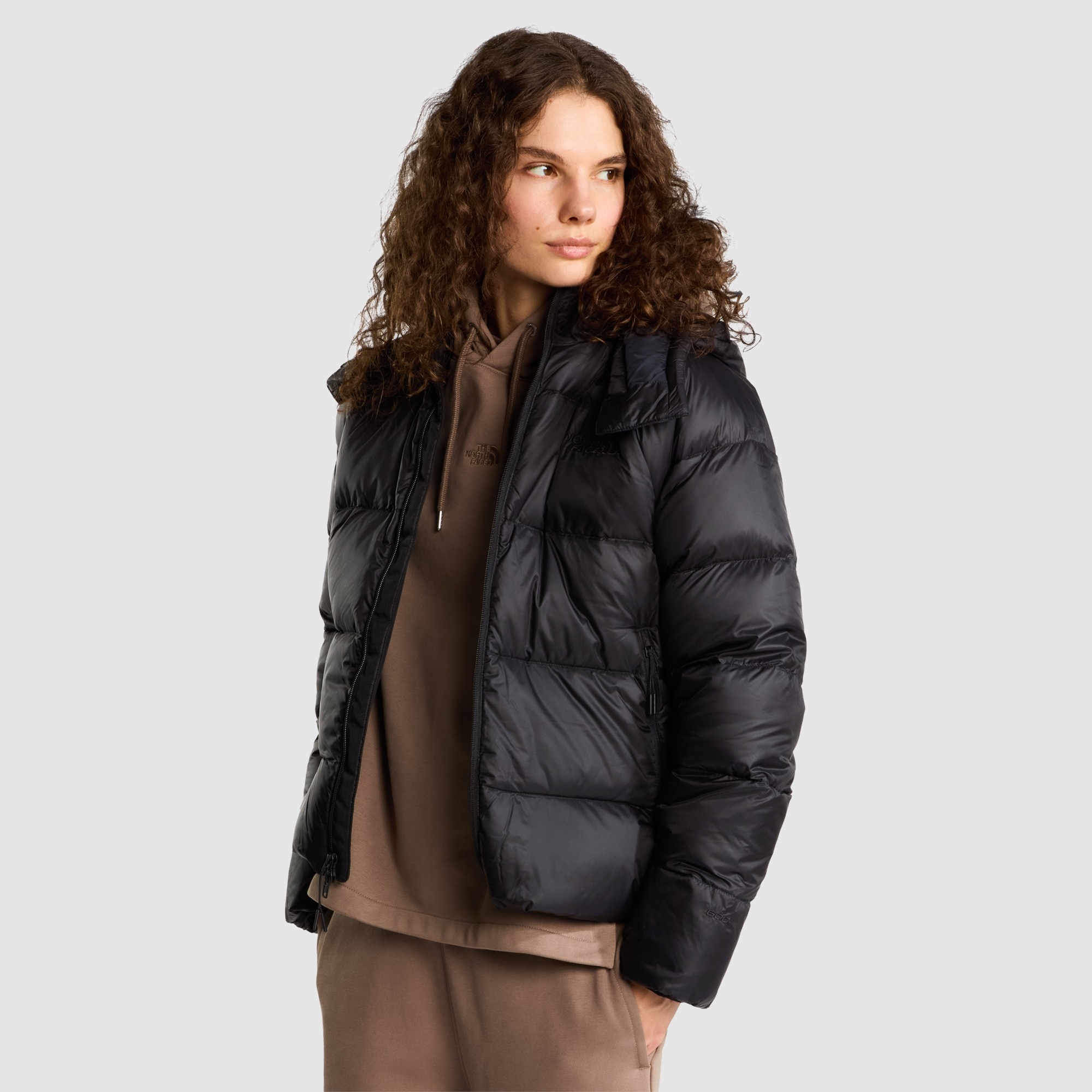 Chaqueta de plumón con capucha para mujer Hydrenalite City The North Face - Negro Negro-4