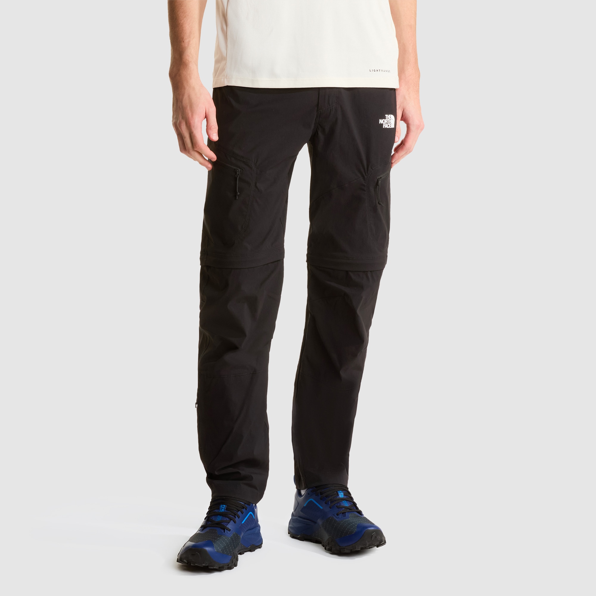 Imagen 0 de Pantalón convertible de corte regular tapered para hombre Exploration The North Face Negro
