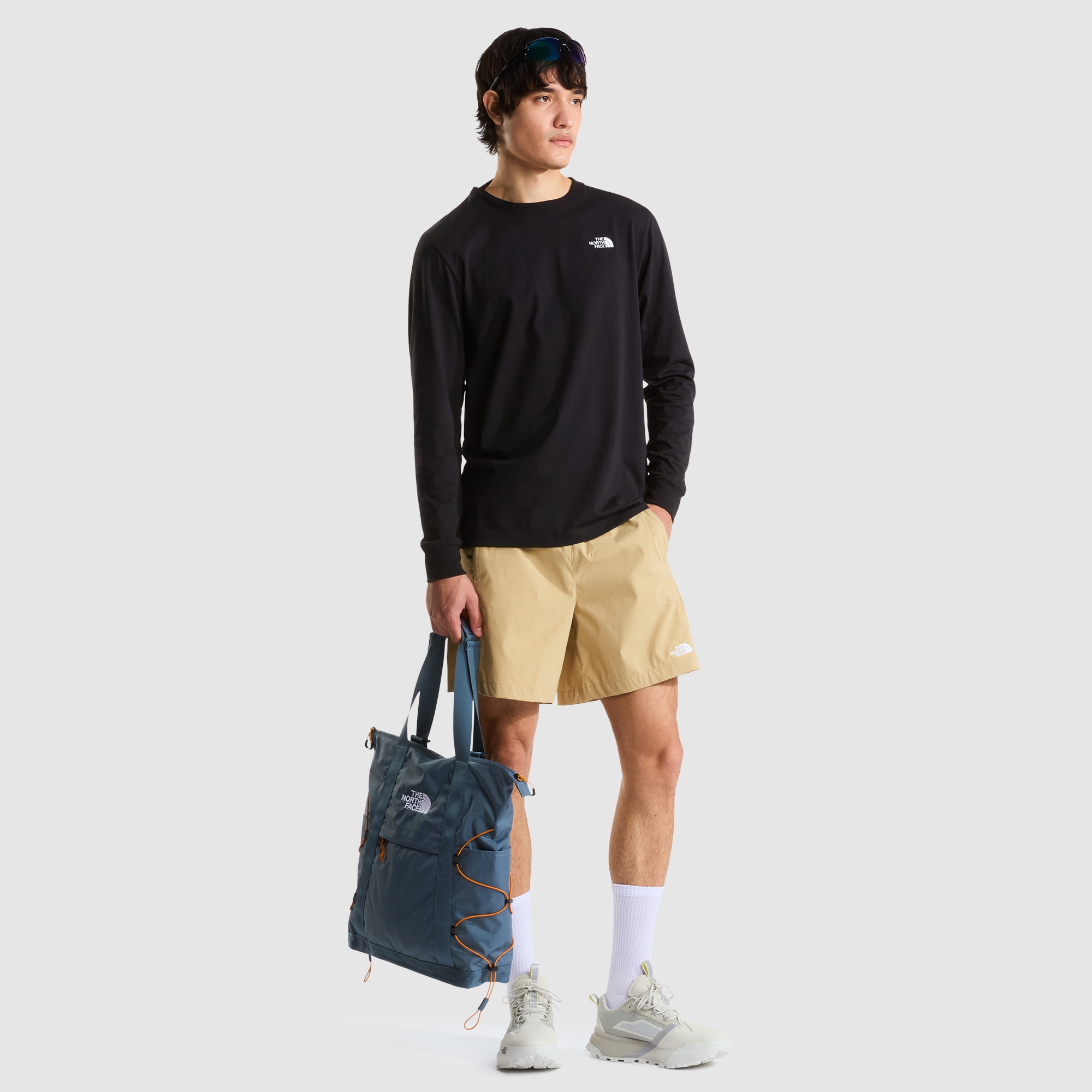 Camiseta recta de manga larga para hombre Simple Dome Evolution The North Face - Negro Negro-2