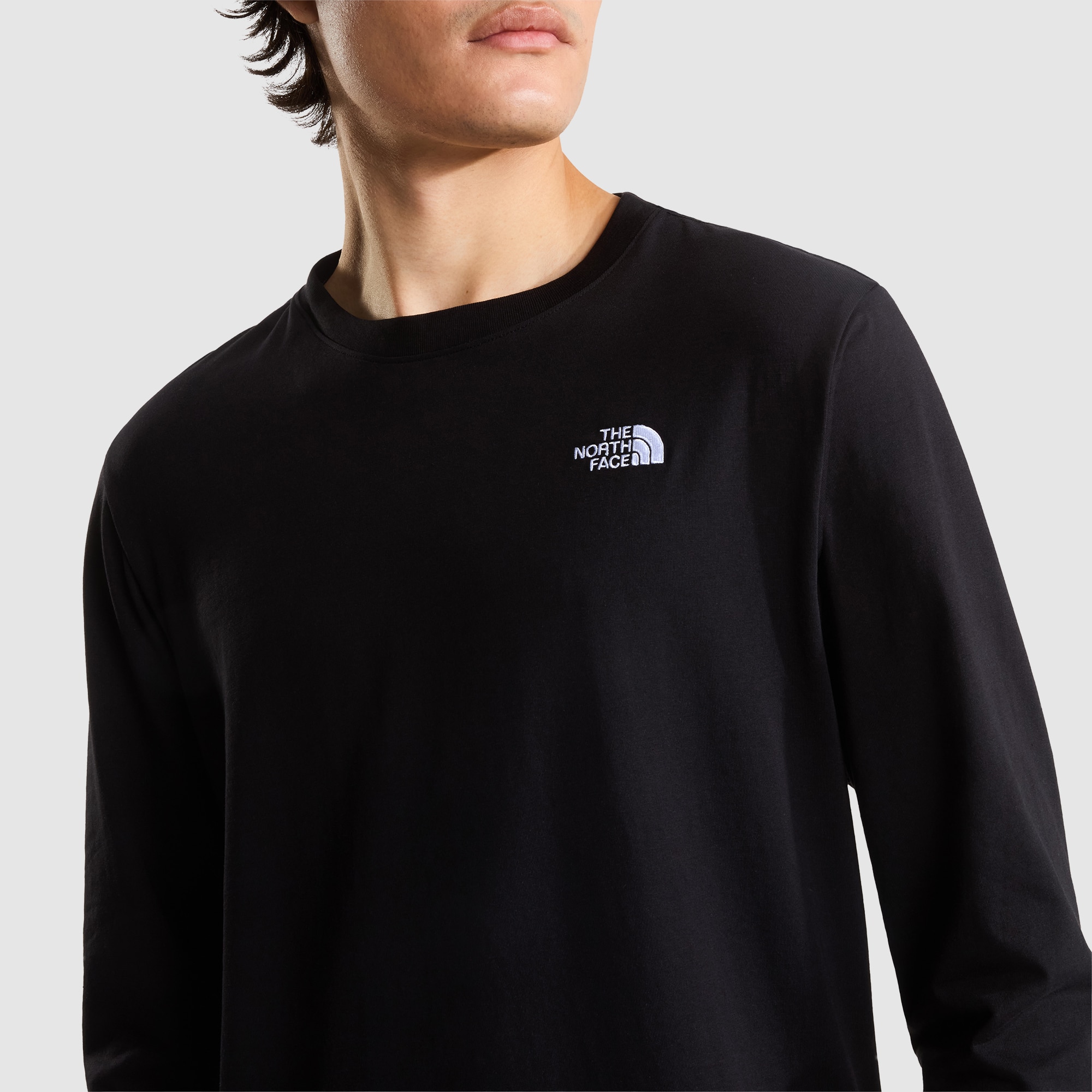 Camiseta recta de manga larga para hombre Simple Dome Evolution The North Face - Negro Negro-5