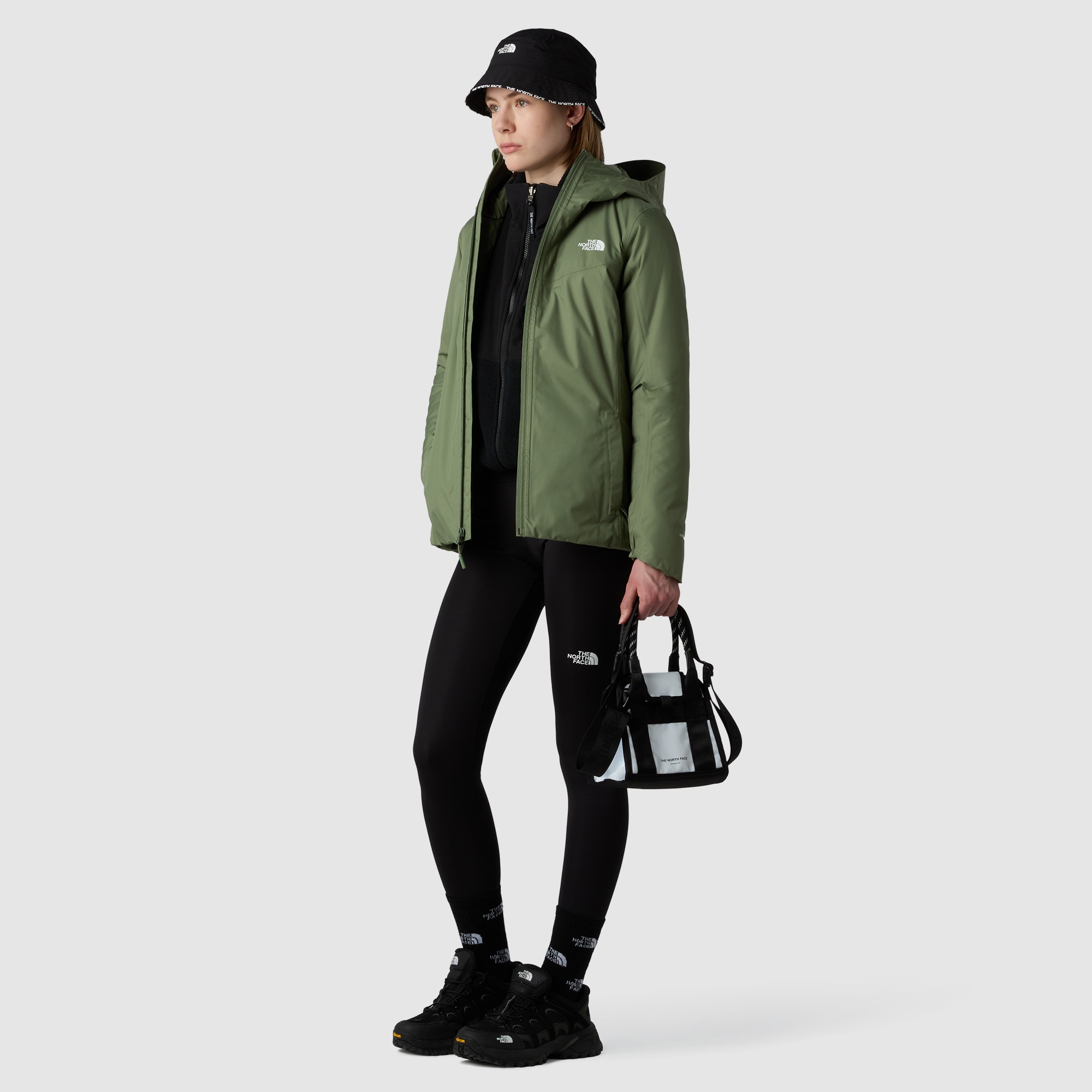 Chaqueta con aislamiento de mujer Quest The North Face - Negro Verde-2