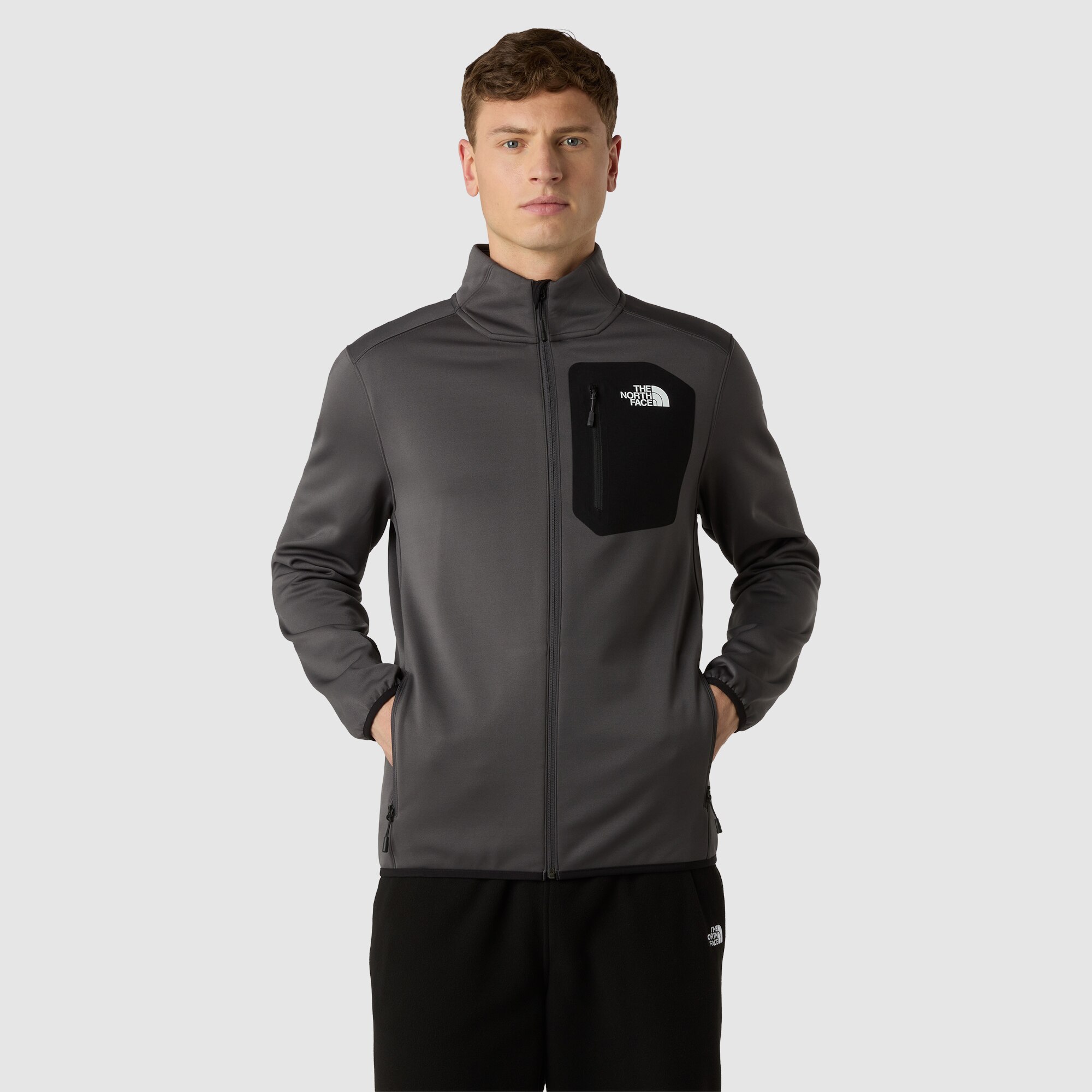 Imagen 0 de Forro polar con cremallera integral de hombre Crest The North Face Gris