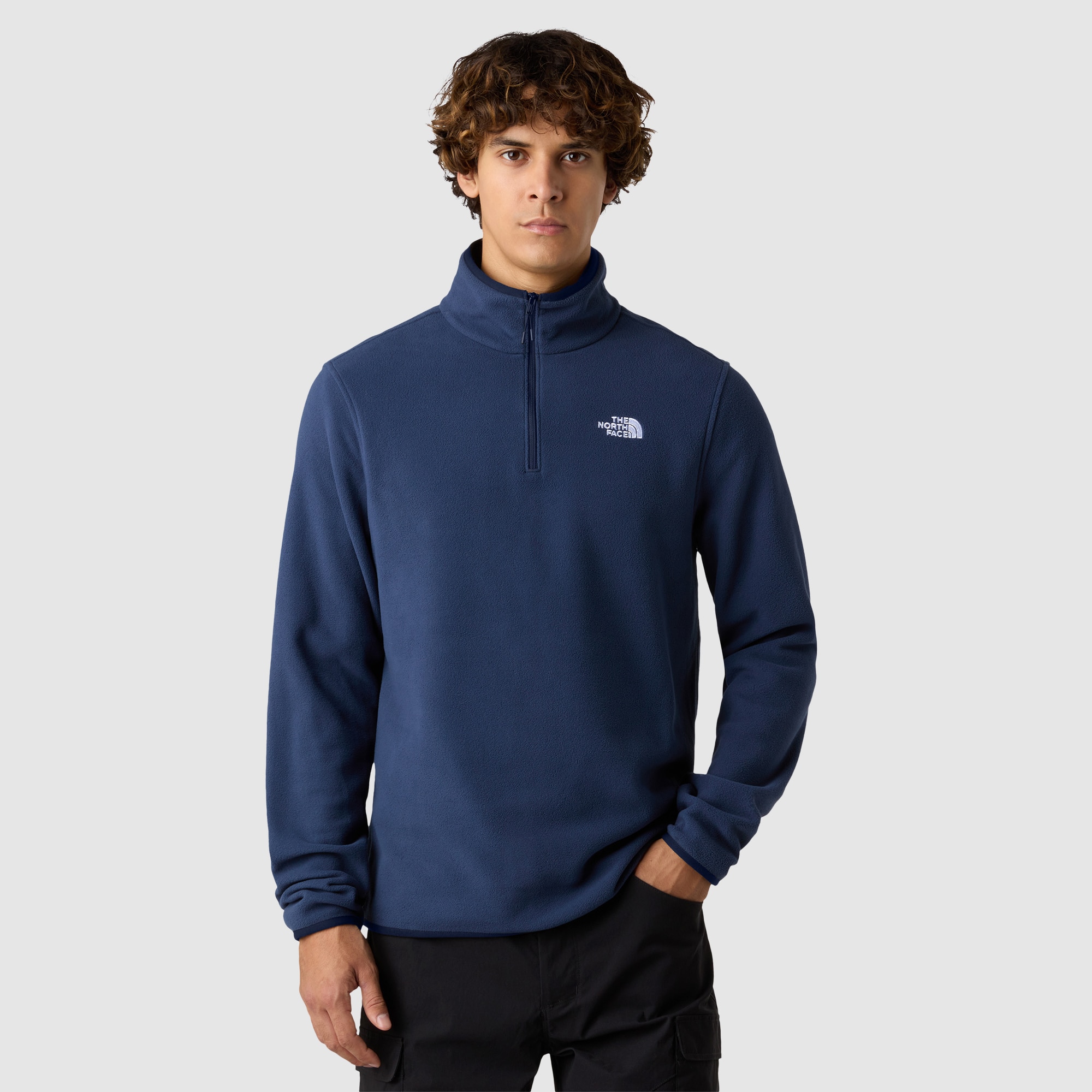 Forro polar con cremallera de 1/4 de hombre Glacier The North Face - Azul Azul-1
