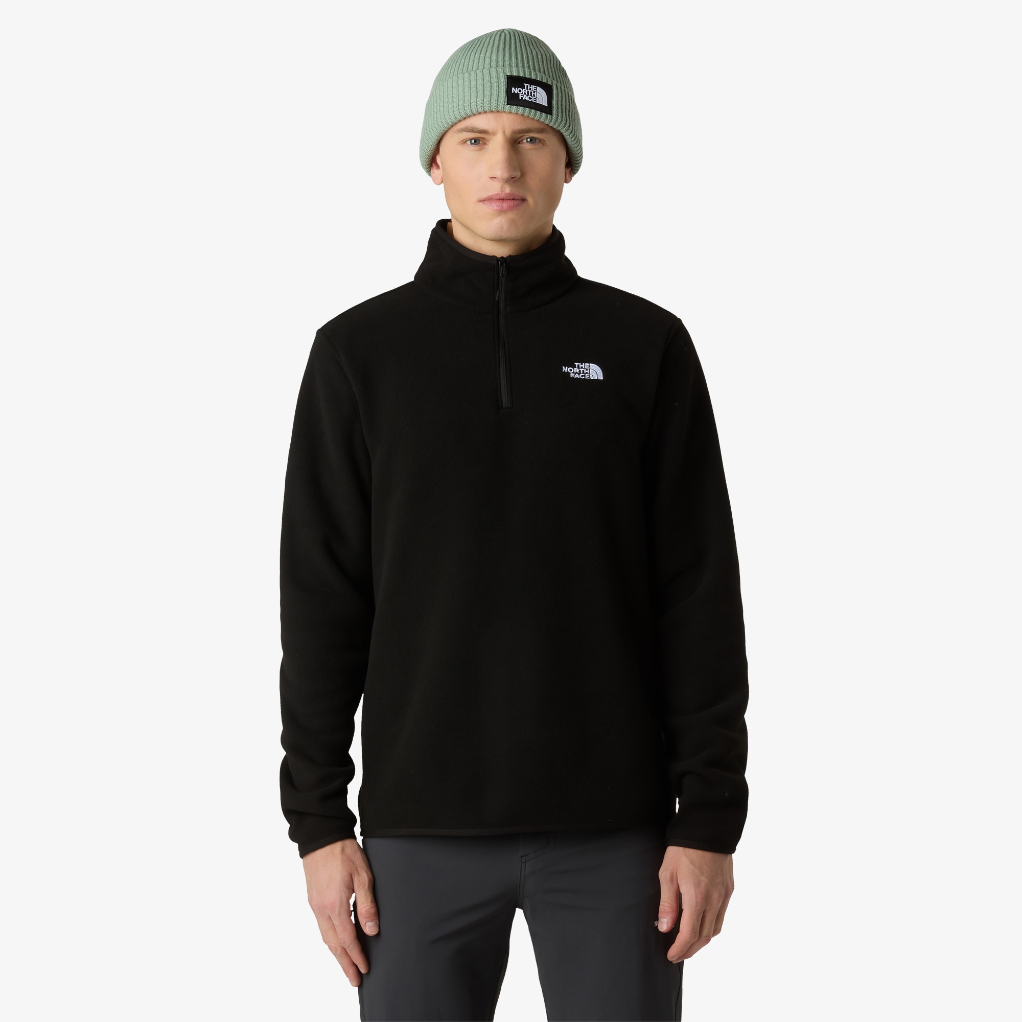 The North Face - Forro polar con cremallera de 1-4 de hombre Glacier The North Face.