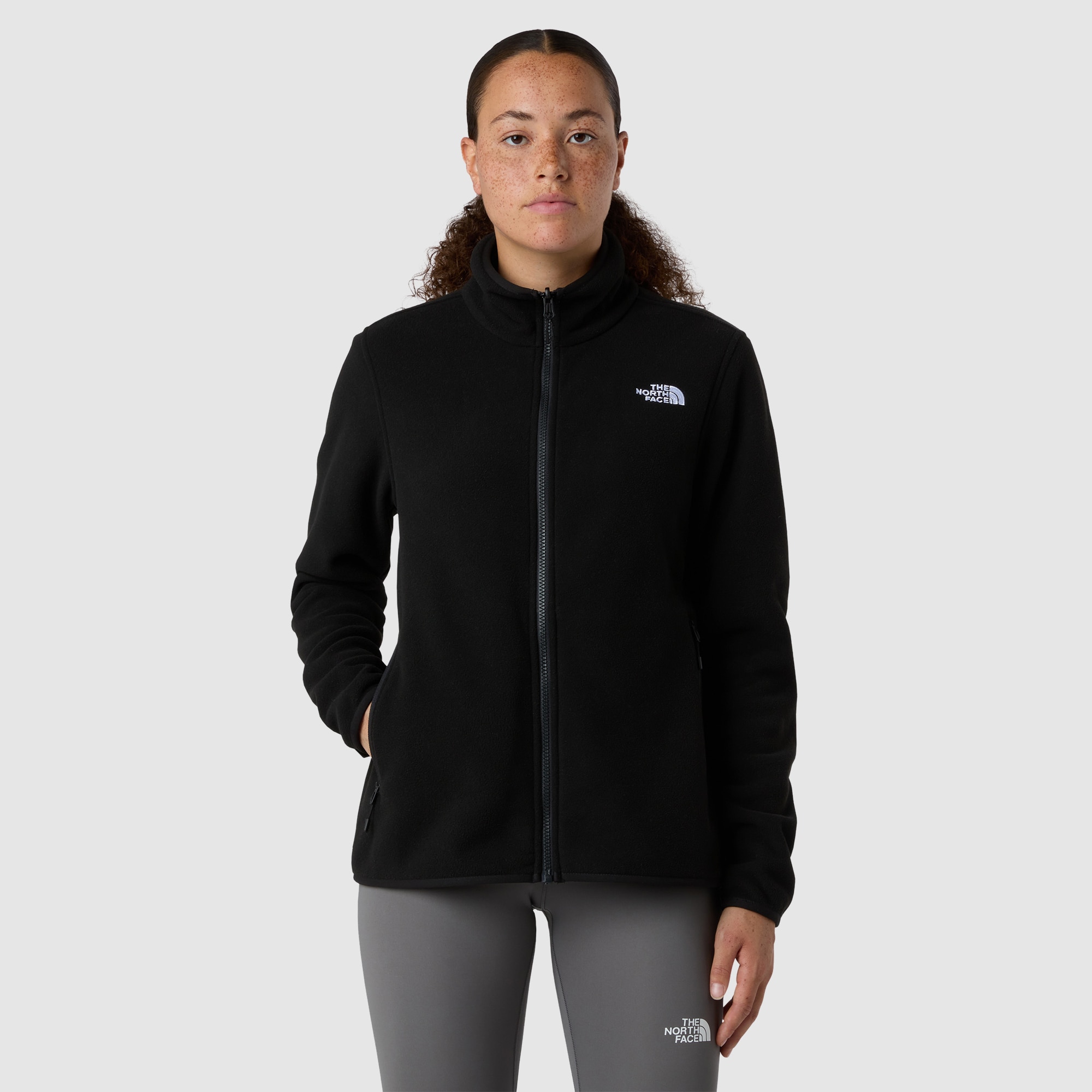 Imagen 0 de Forro polar con cremallera integral para mujer Glacier The North Face Negro