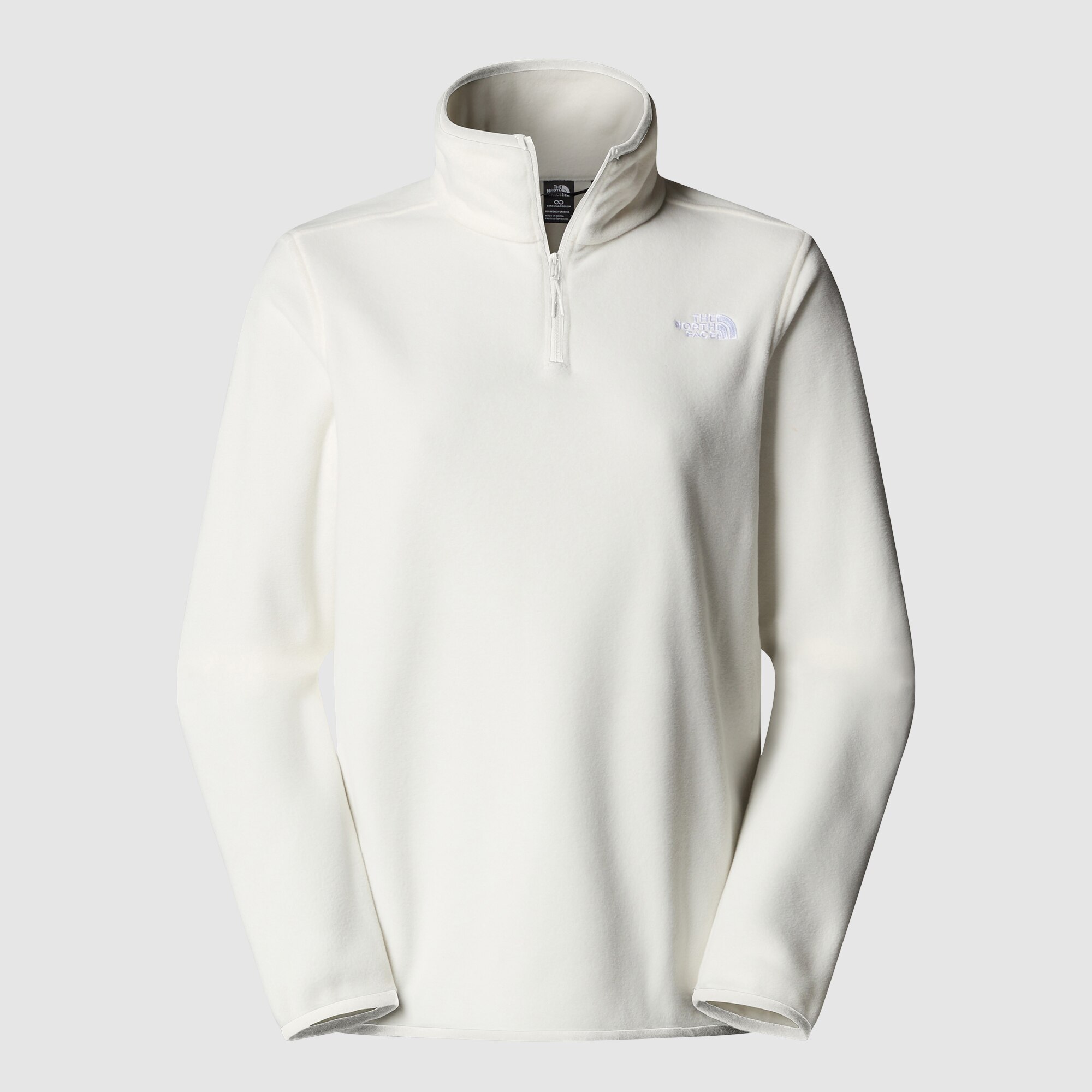 Forro polar con cremallera de 1/4 para mujer Glacier The North Face - Blanco Blanco-5