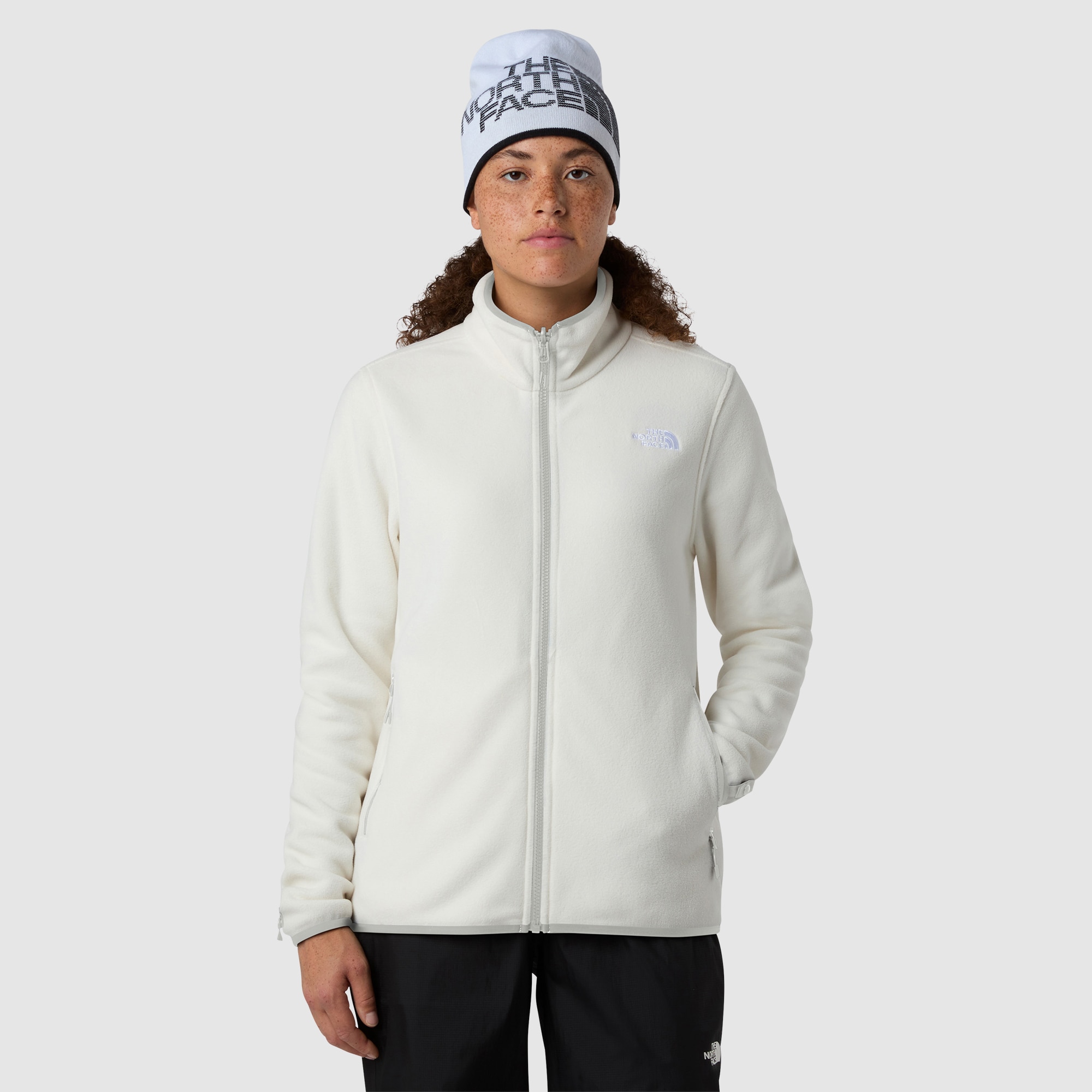 Forro polar con cremallera integral para mujer Glacier The North Face - Blanco Anticuario Blanco Anticuario-1