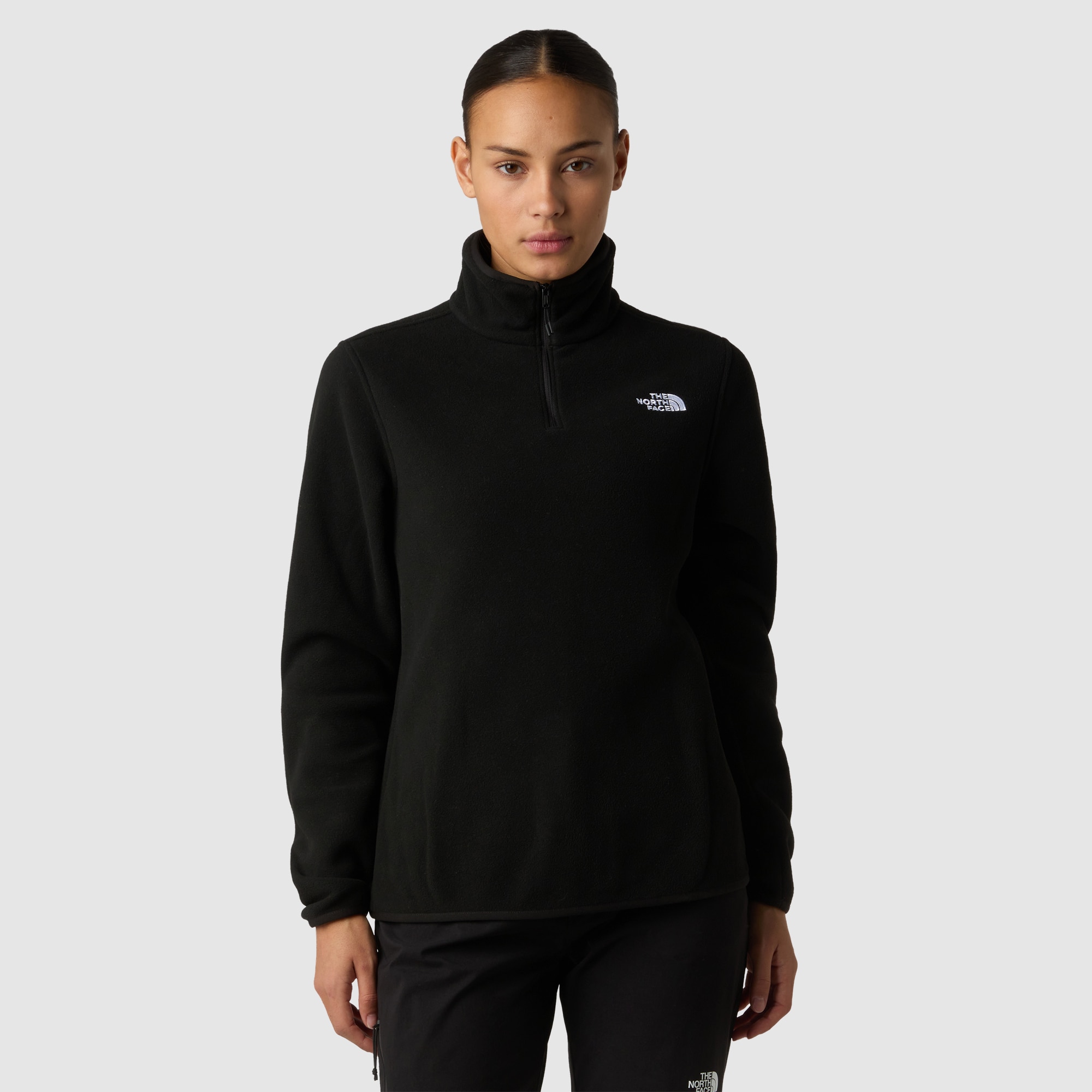 Imagen 0 de Forro polar con cremallera de 1/4 de mujer Glacier The North Face Negro