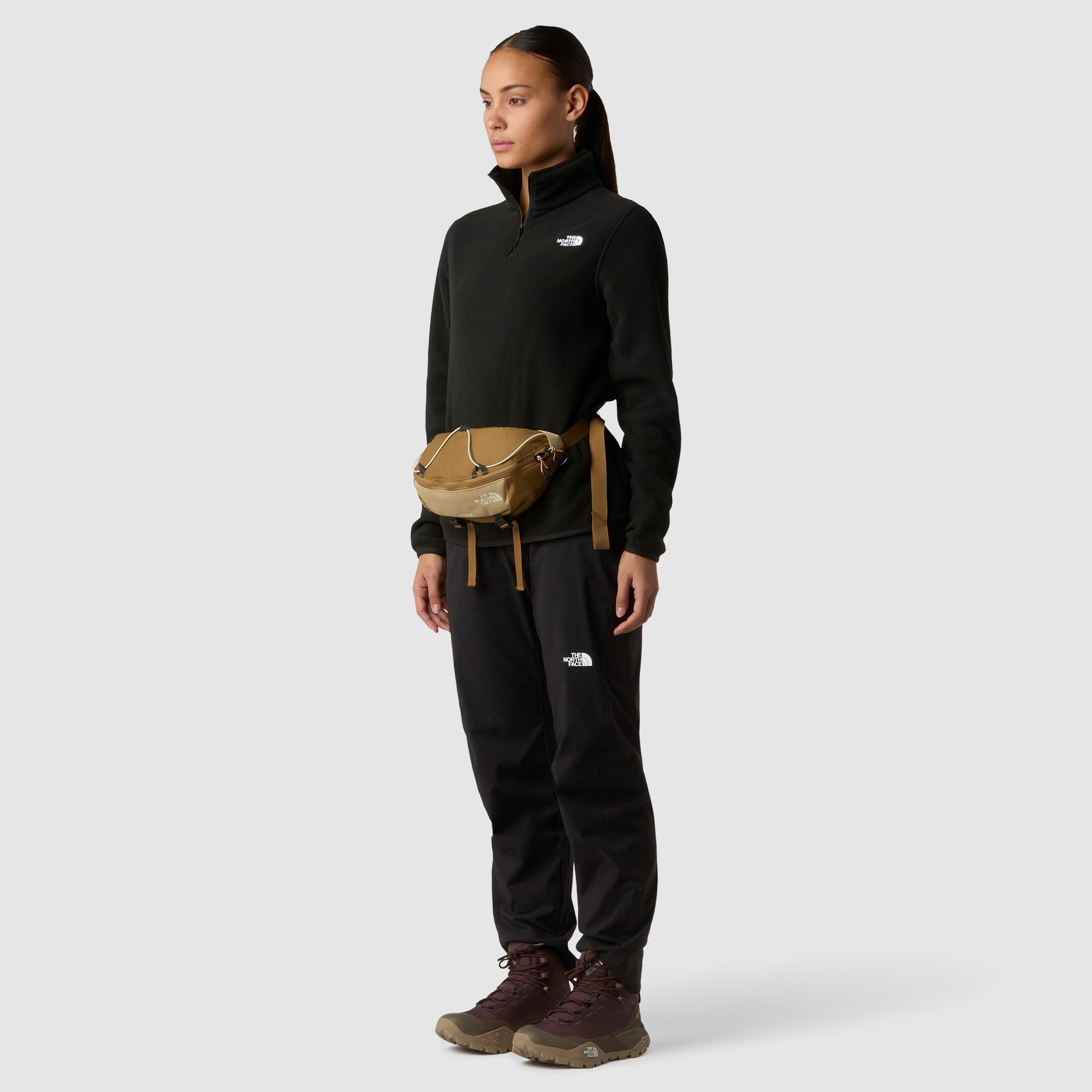Forro polar con cremallera de 1/4 de mujer Glacier The North Face - Negro Negro-2