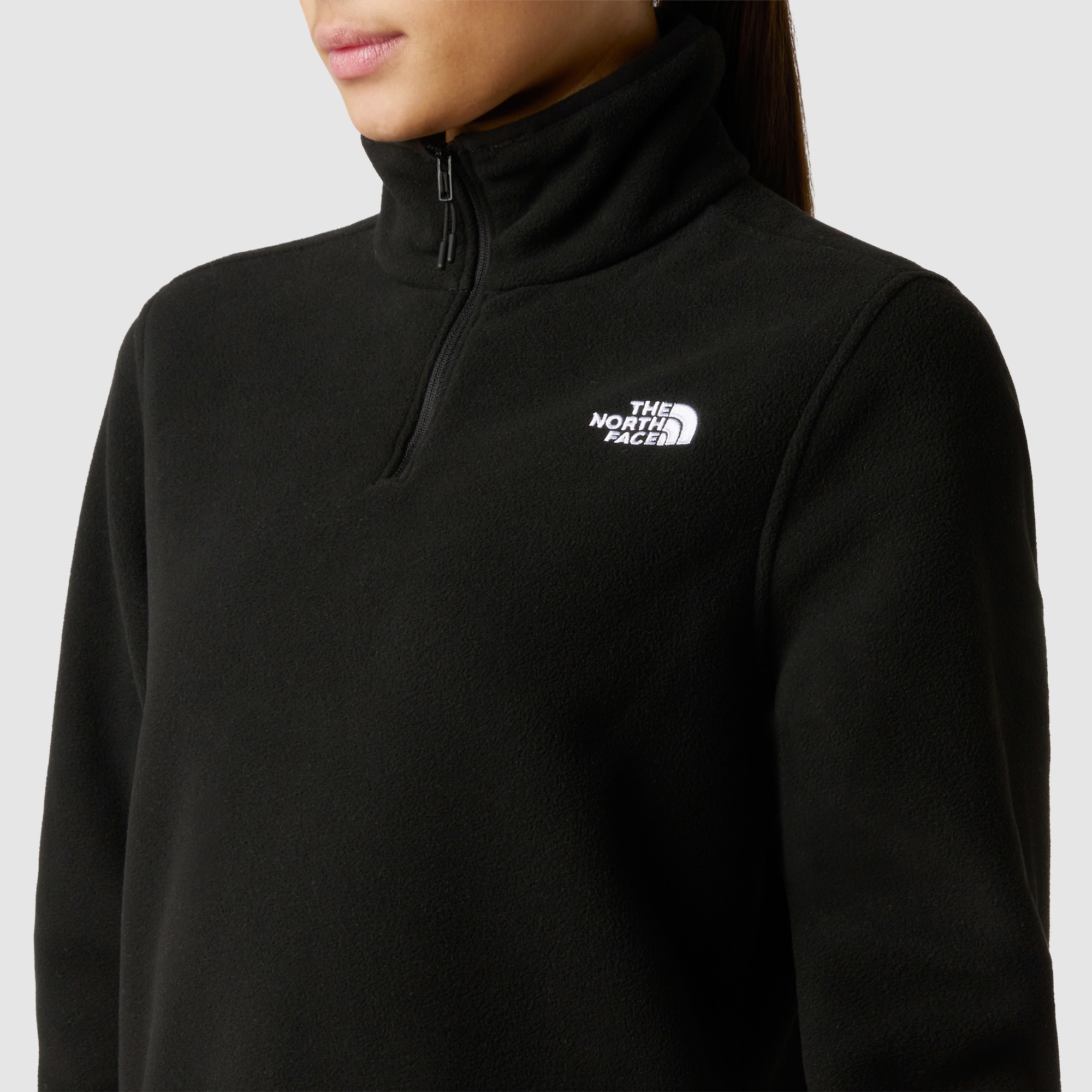Forro polar con cremallera de 1/4 de mujer Glacier The North Face - Negro Negro-4