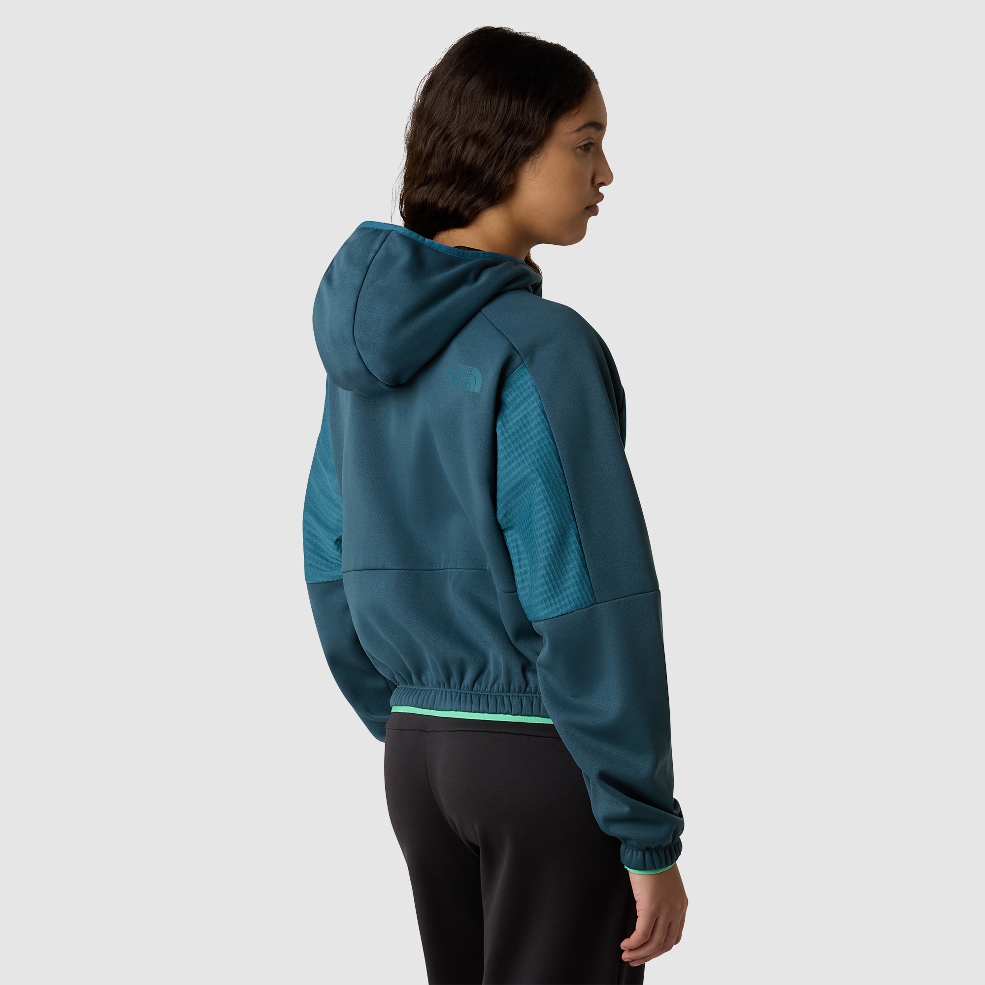 Forro polar con capucha de mujer Mountain Athletics The North Face - Esmeralda Azul Esmeralda Azul-3
