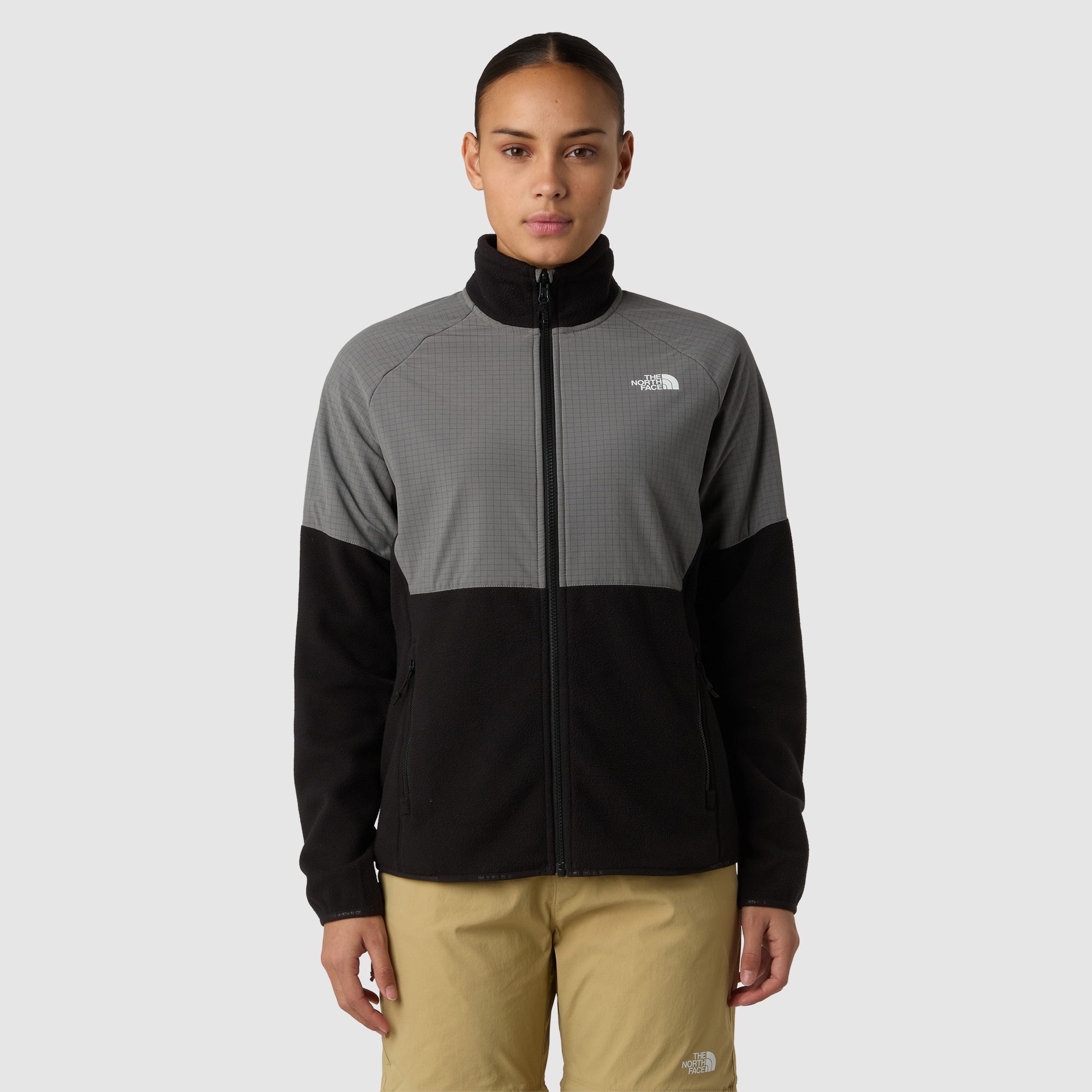 Forro polar de peso grueso de mujer Glacier The North Face - Negro / Gris Negro / Gris-1