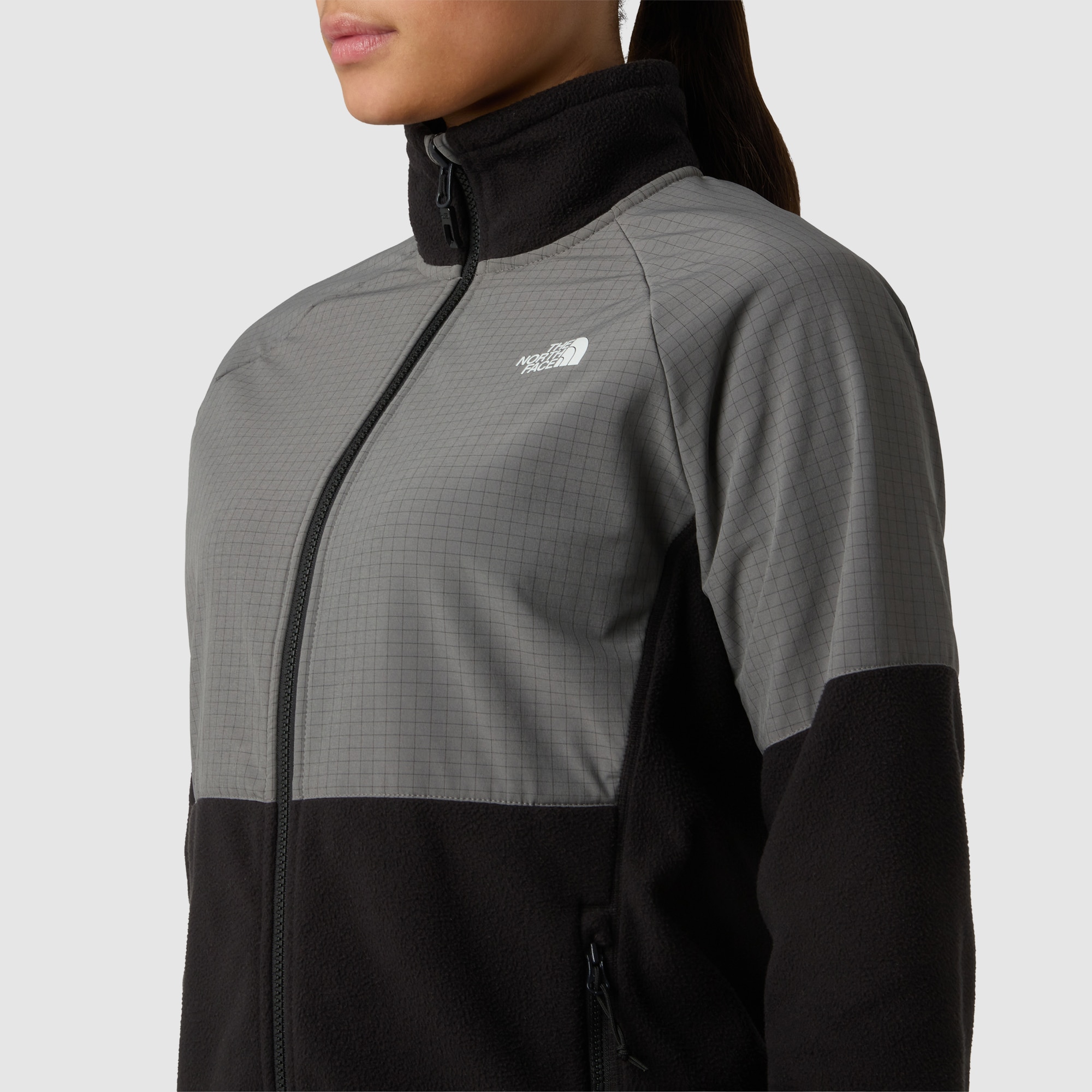 Forro polar de peso grueso de mujer Glacier The North Face - Negro / Gris Negro / Gris-5