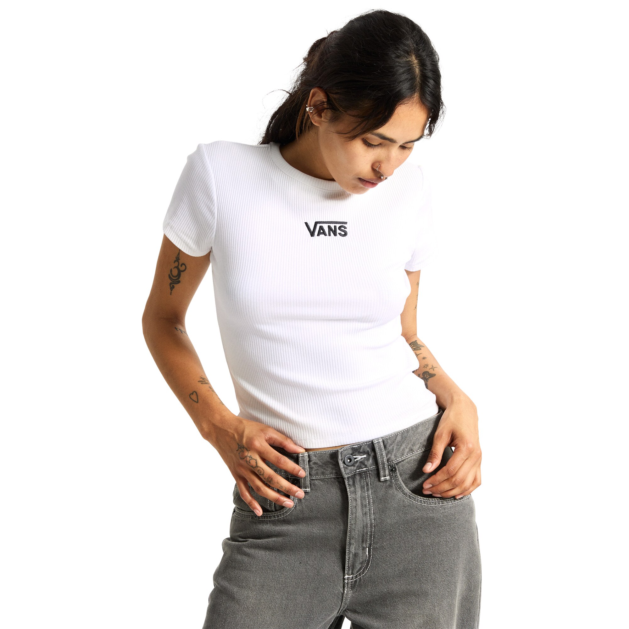 Camiseta de mujer Cameron Vans - Blanco Blanco-3