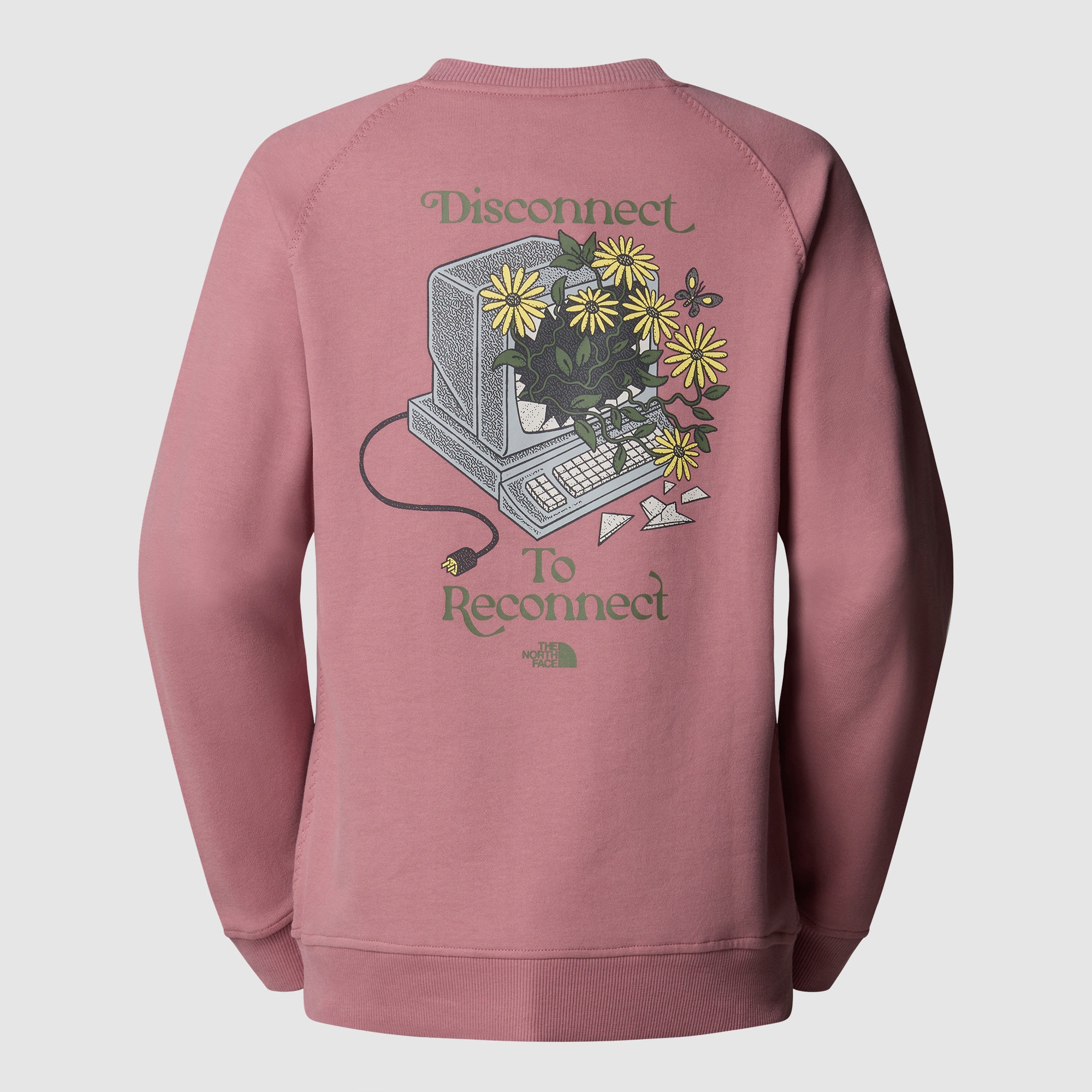 Imagen 5 de Sudadera holgada con estampado gráfico de mujer Connect The North Face - Rosa Rosa