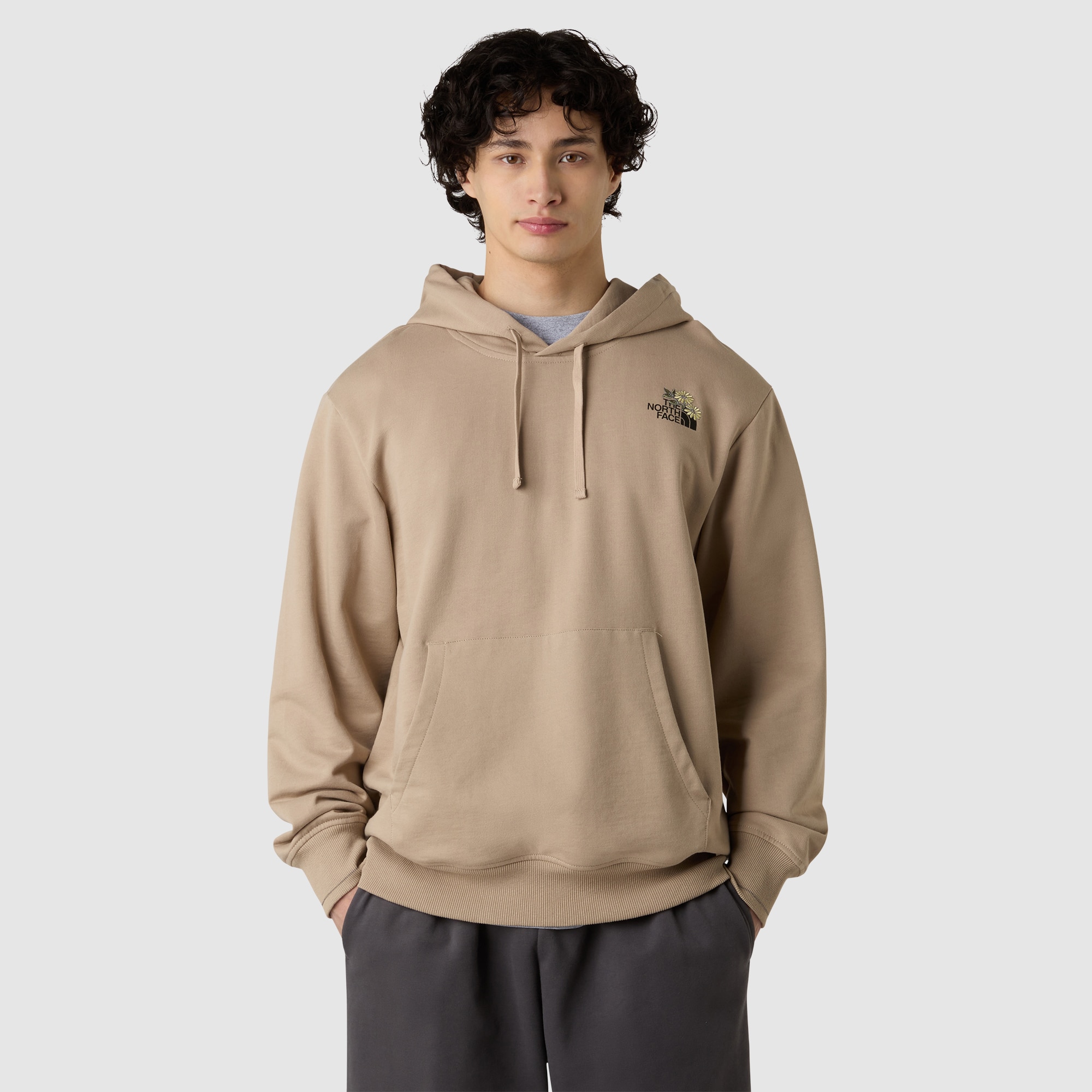 Sudadera holgada con capucha y estampado floral de hombre Dome The North Face - Beige Beige-1