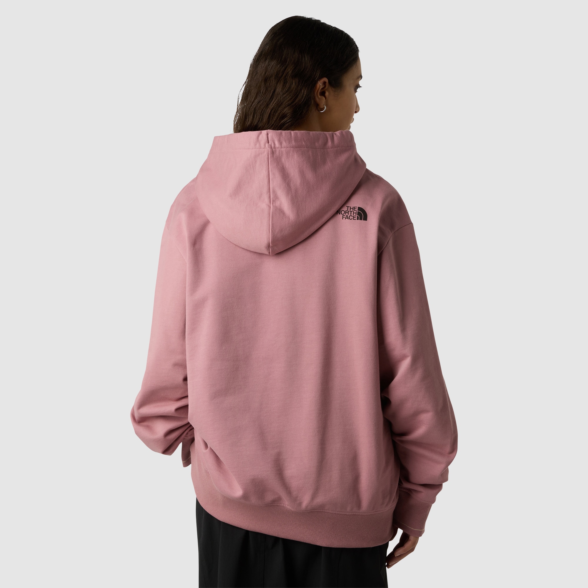 Sudadera holgada con capucha y estampado floral de hombre Dome The North Face - Rosa Rosa-3