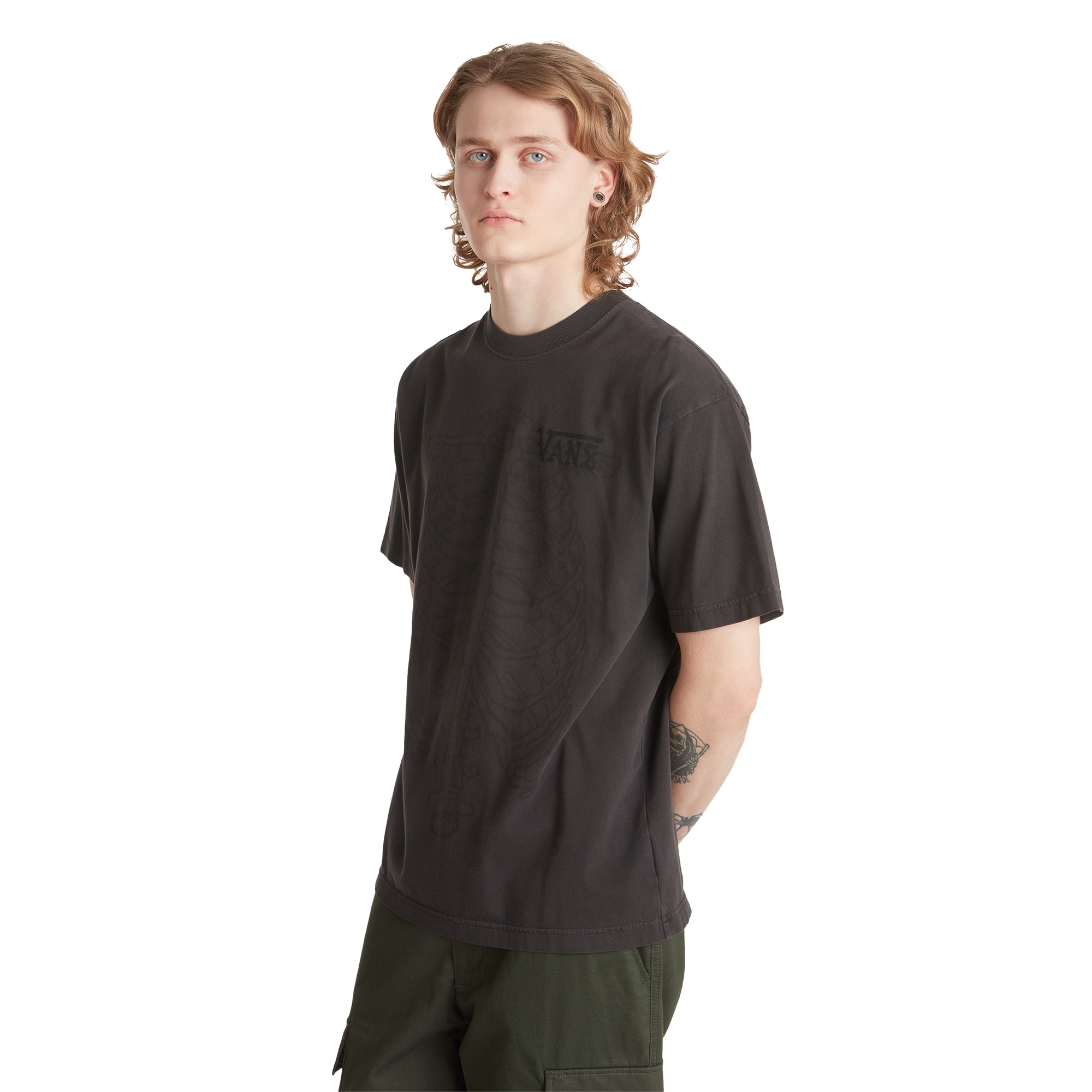 Camiseta de hombre MTE Ribcage Reversible Vans - Negro Negro-3