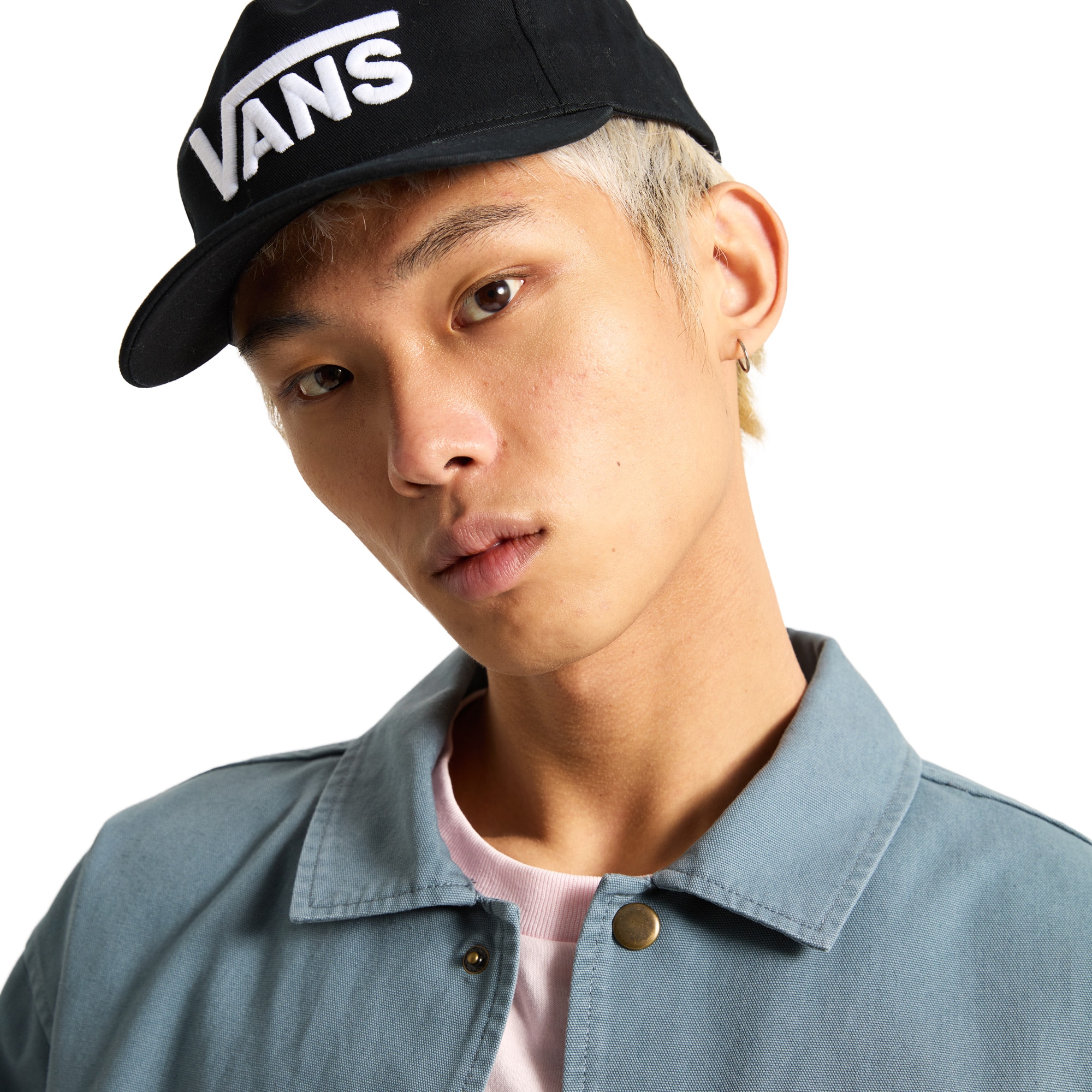 Gorra unisex Drop V Logo Snapback Vans - Negro Negro-4