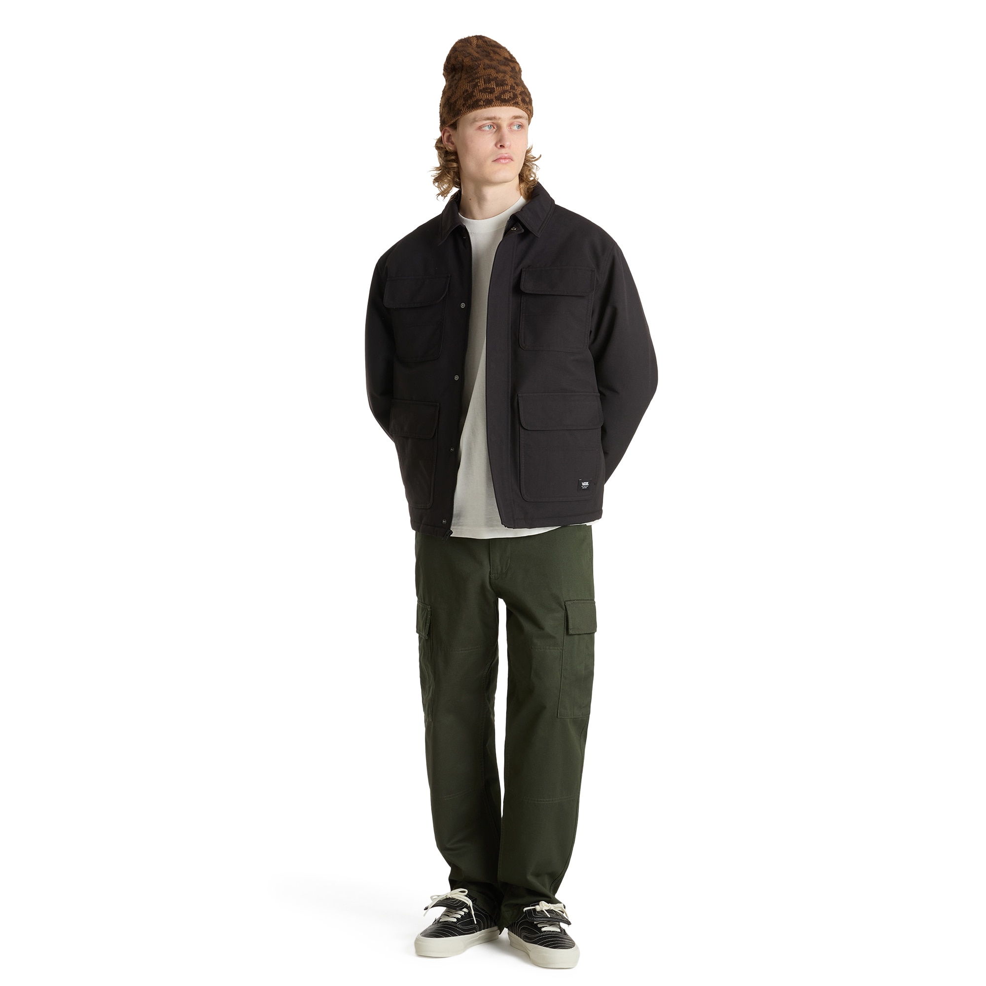 Pantalones de hombre Service Cargo Loose Vans - Verde pardo Verde pardo-4