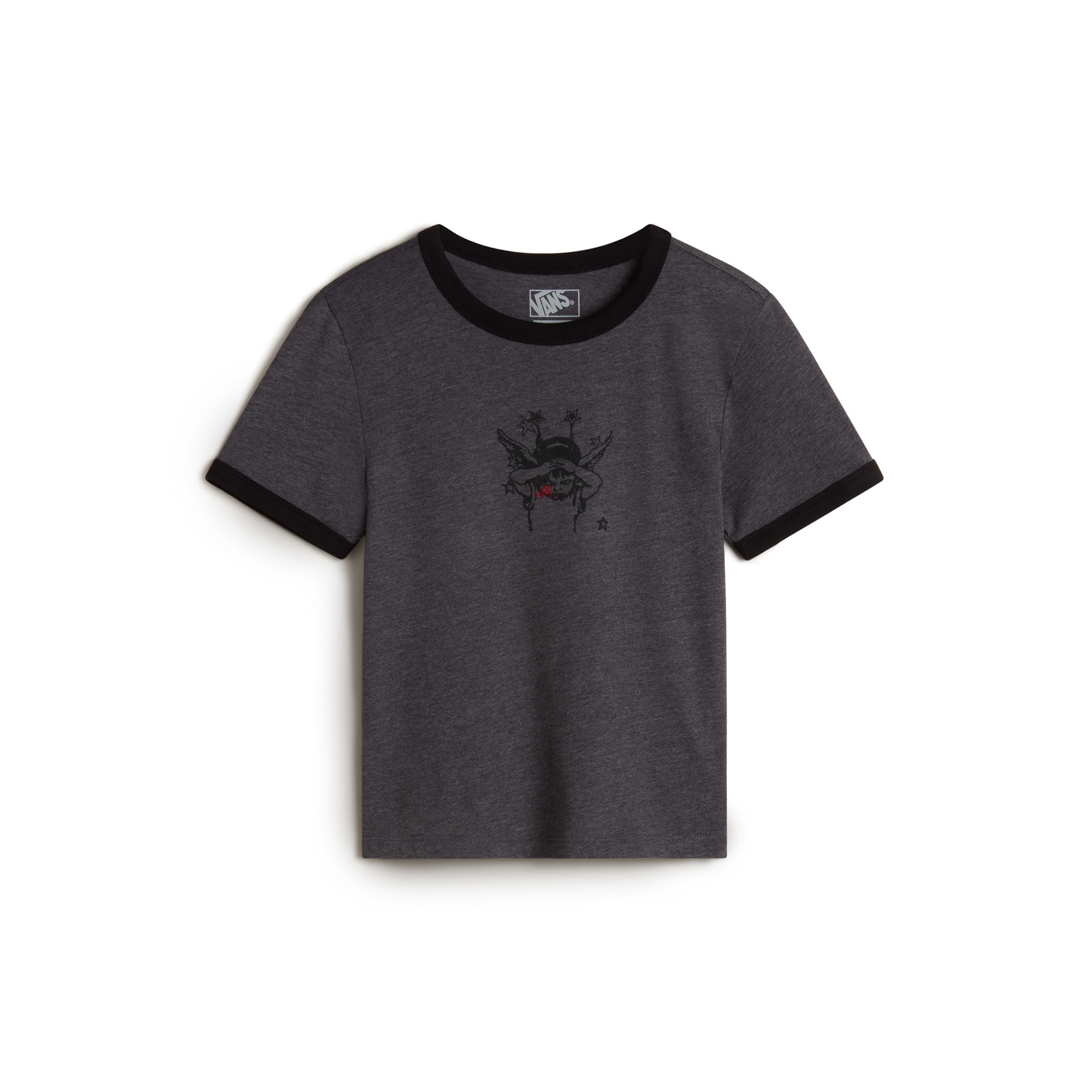 Imagen 0 de Camiseta de mujer Cruzing Ringer Vans Gris marengo