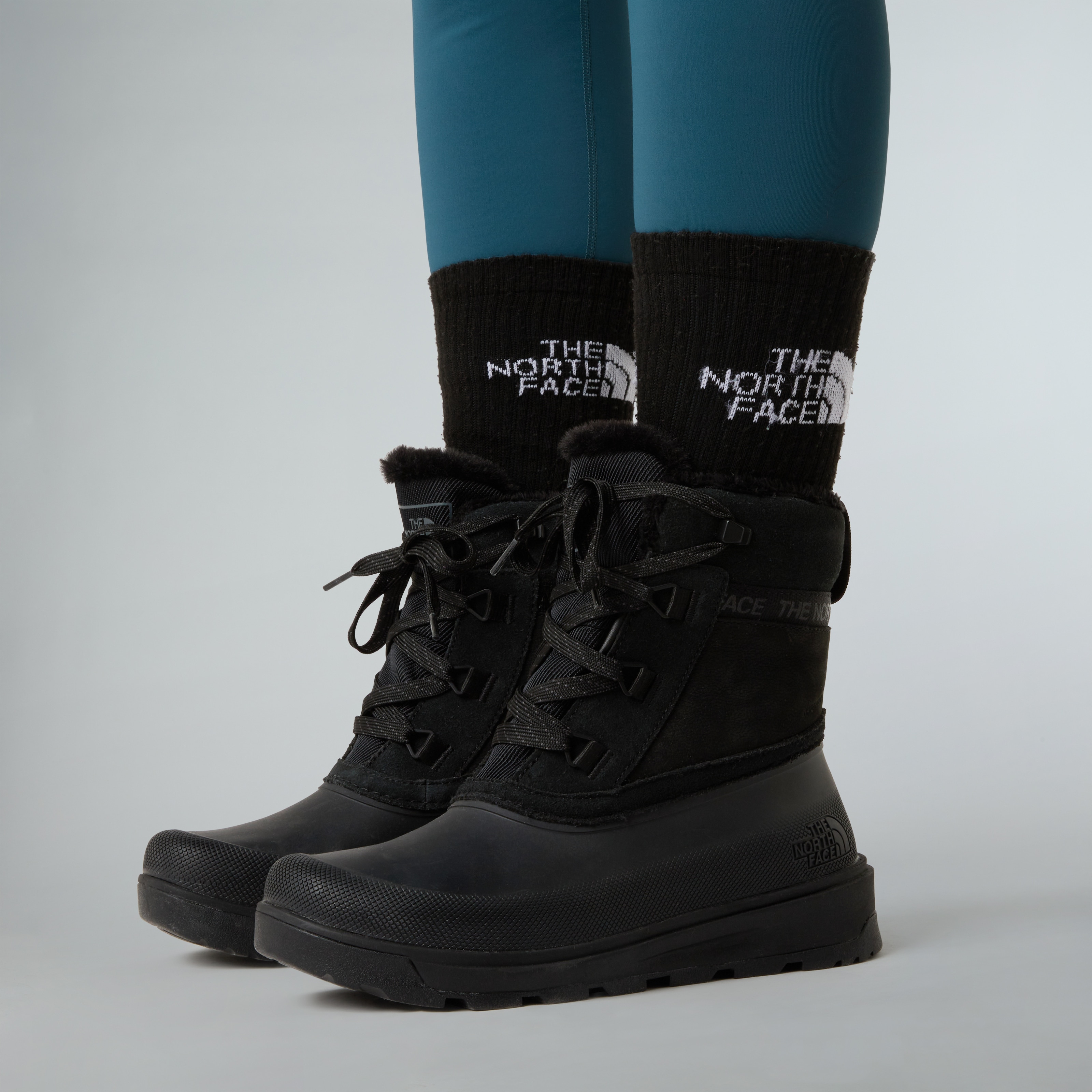 Botas de nieve impermeables de mujer Shorty Shellista V The North Face - Negro Negro-3